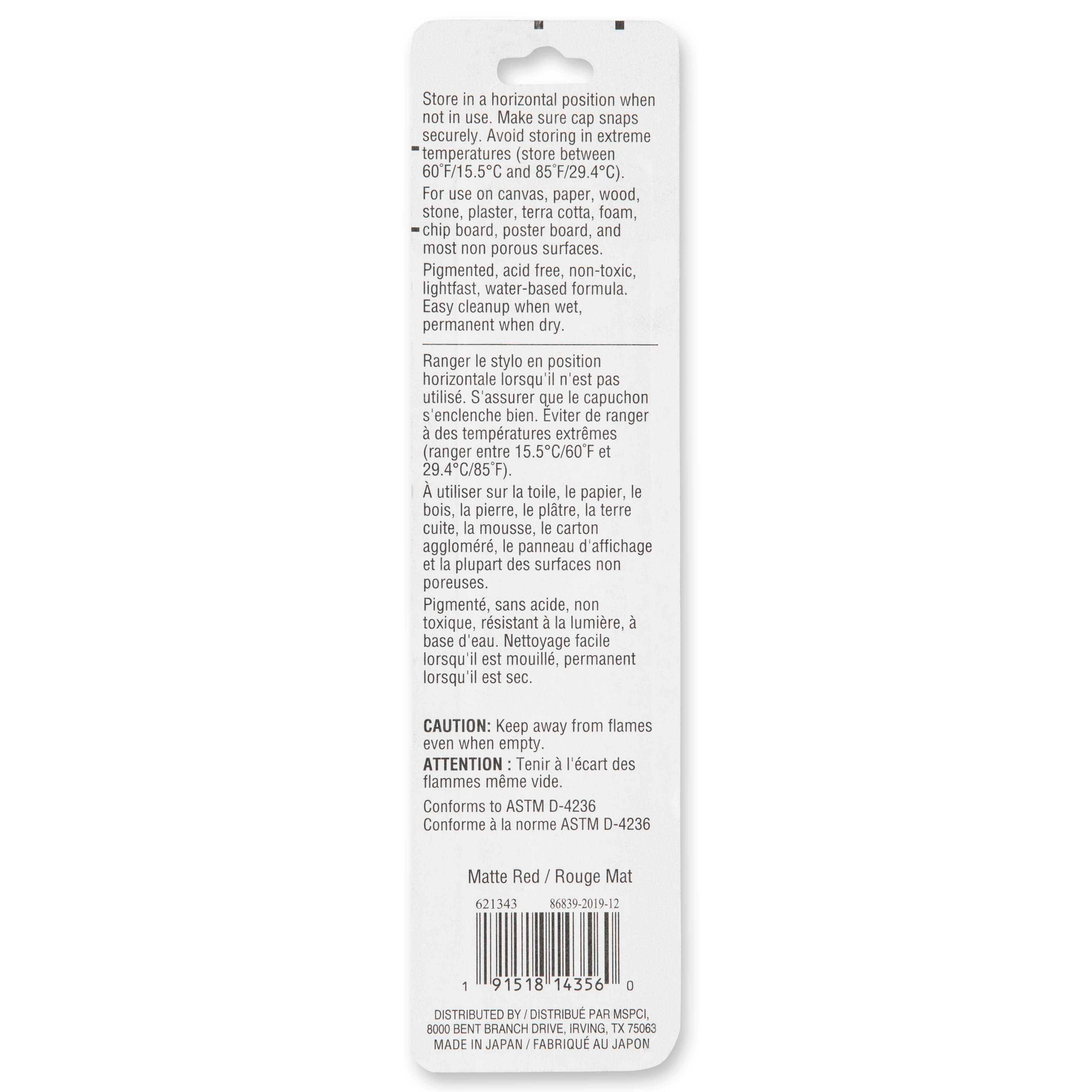 Premium Broad Tip Matte Water-Based Paint Pen by Craft Smart®