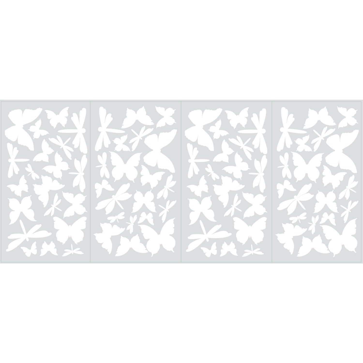 RoomMates Butterflies & Dragonflies Glow In The Dark Peel & Stick Wall Decals