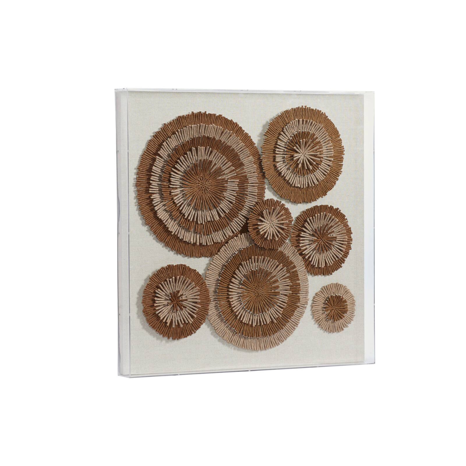 Brown Canvas Contemporary Wall Decor, 24" x 24" x 3" Accent Pieces Michaels
