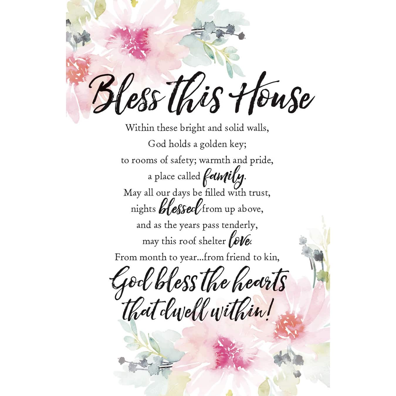 Bless This House Woodland Grace Series Plaque with Easel | Michaels