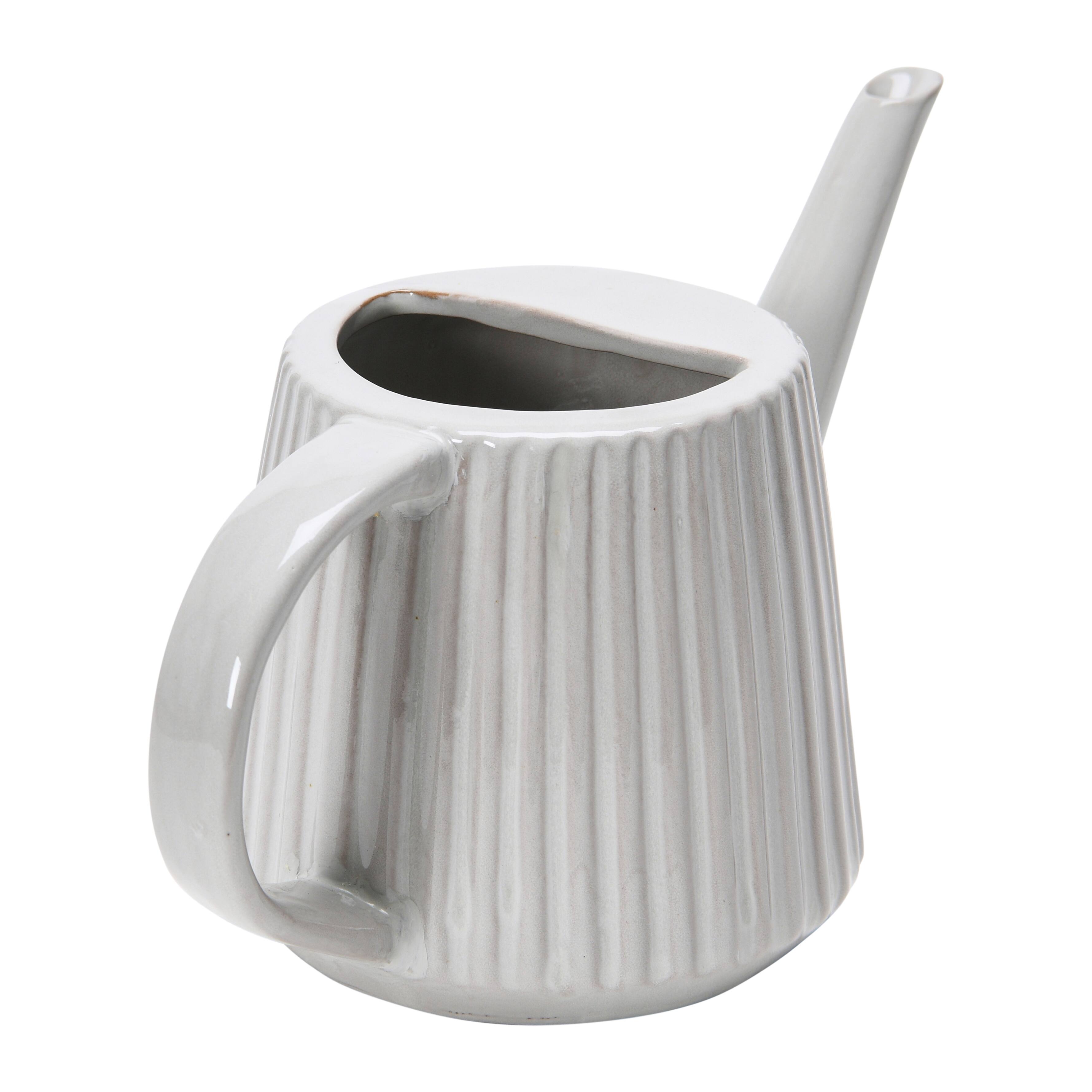 Hello Honey® 5" Quart Stoneware Watering Can with Reactive Glaze Finish