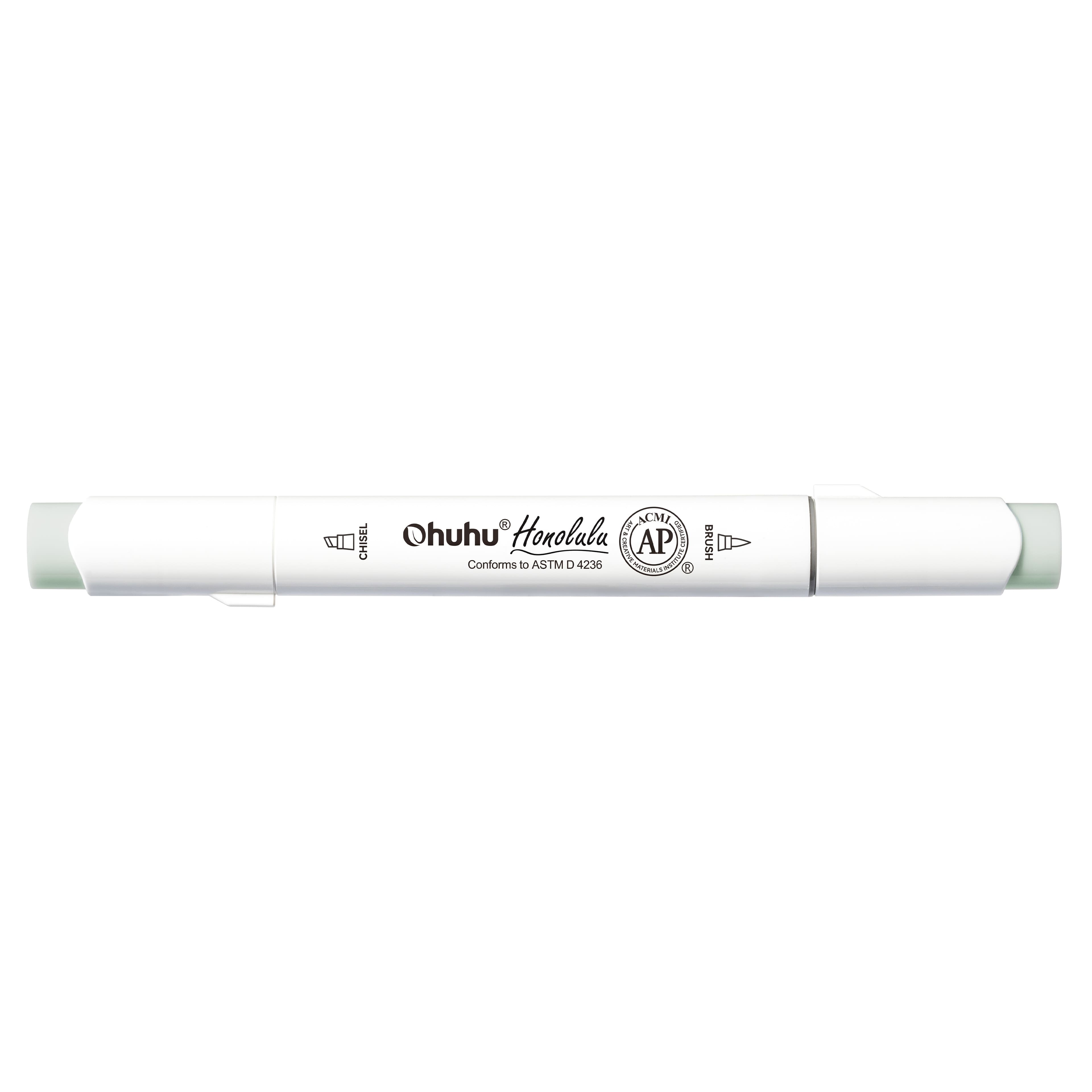 Ohuhu&#xAE; Honolulu Brush &#x26; Chisel Dual Tip Marker