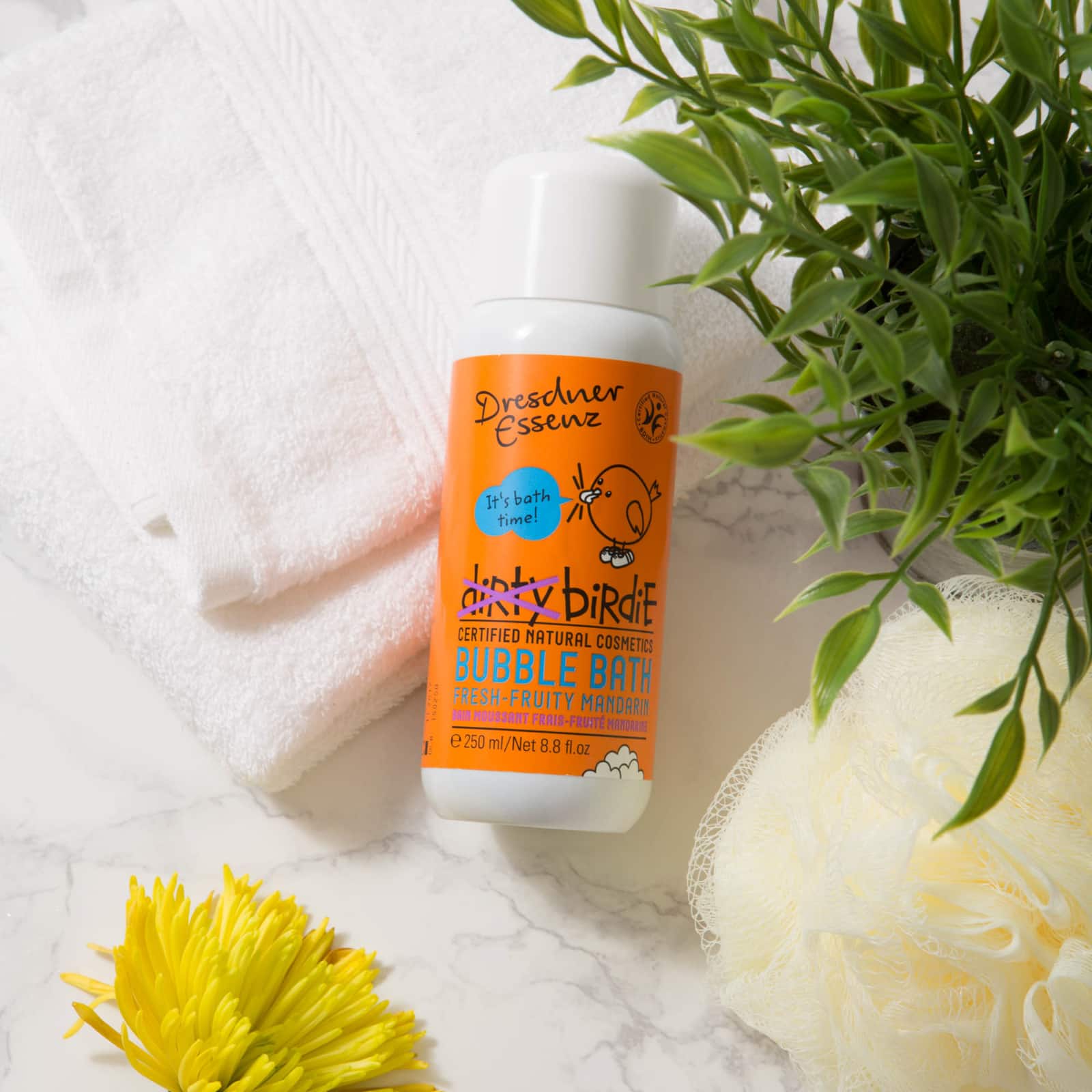 European Soaps Fruity Mandarin Dirty Birdie Bubble Bath
