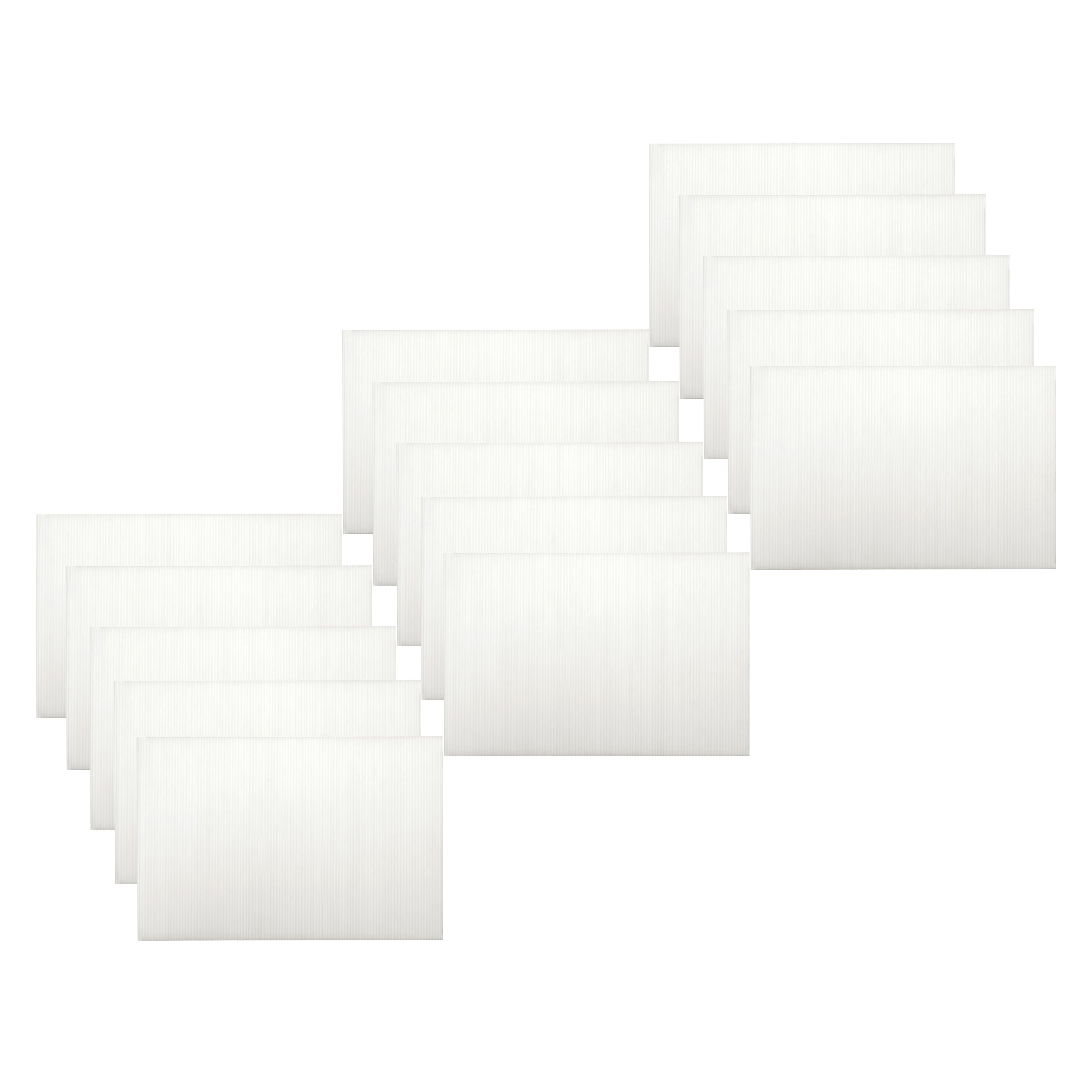 15 Pack: 20" x 30" Transparent Plastic Corrugated Board by Creatology™