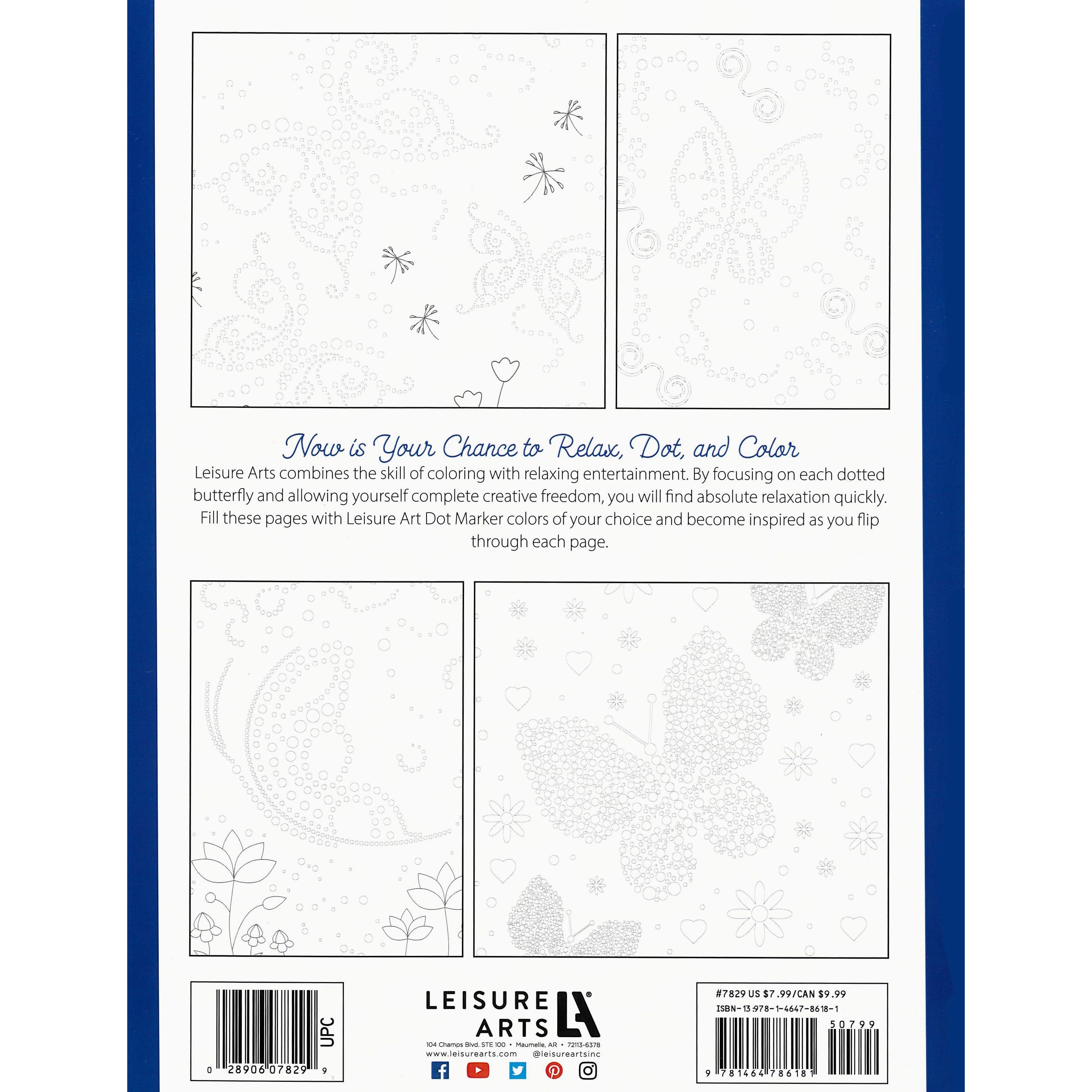 Leisure Arts&#xAE; Let Your Dots Fly Coloring Book