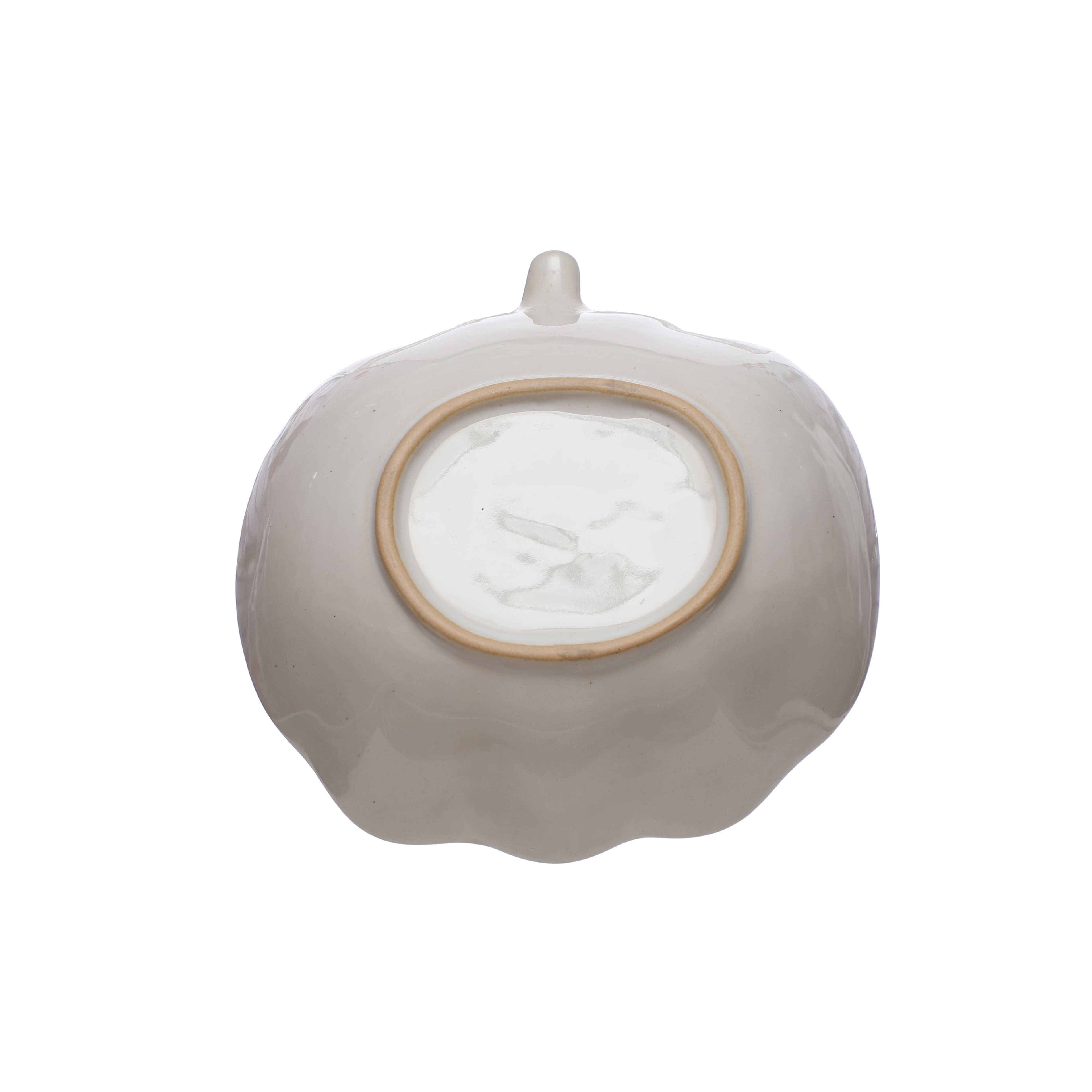 6.75" White Pumpkin Ceramic Bowl by Ashland®
