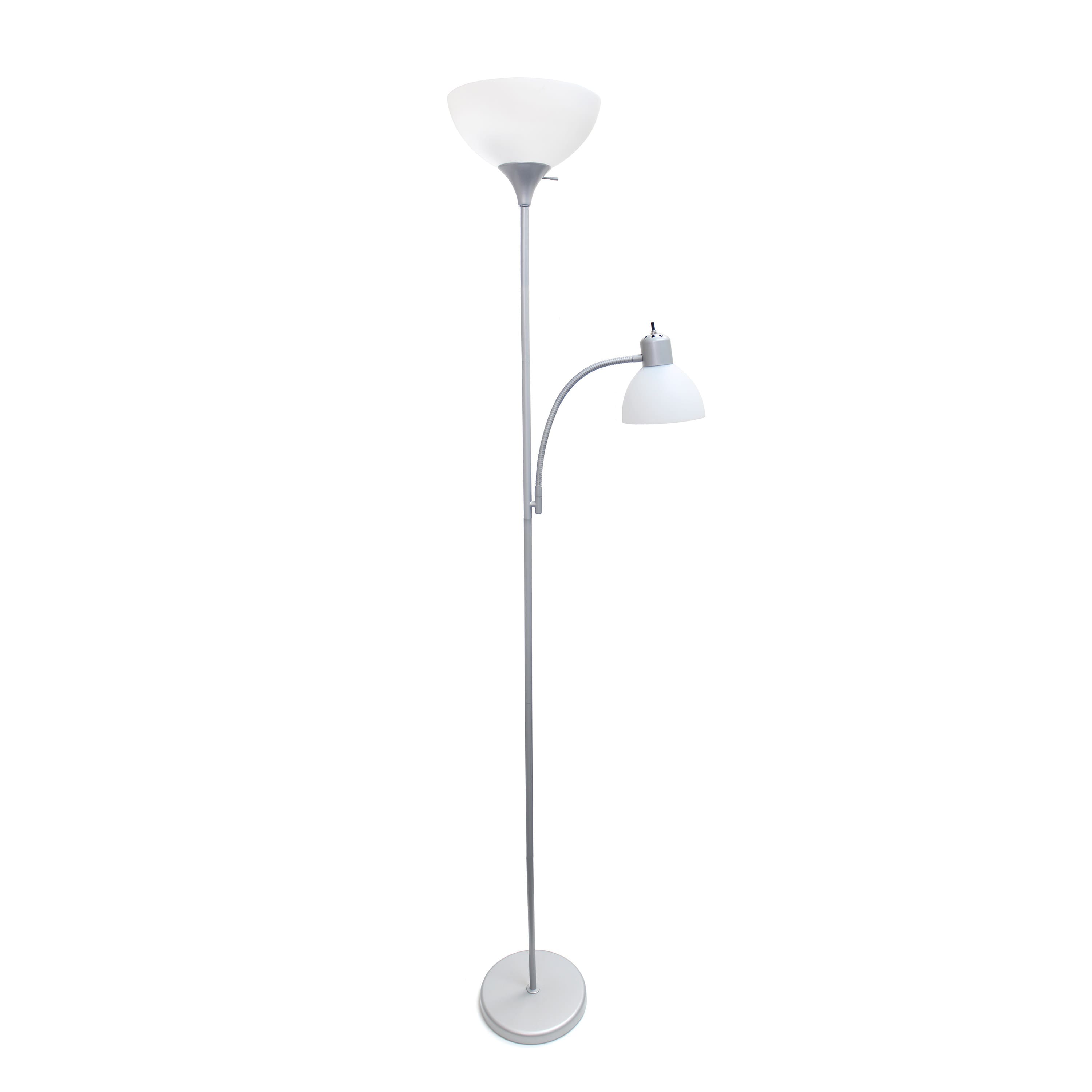 Simple Designs 71.5&#x22; Floor Lamp with Reading Light