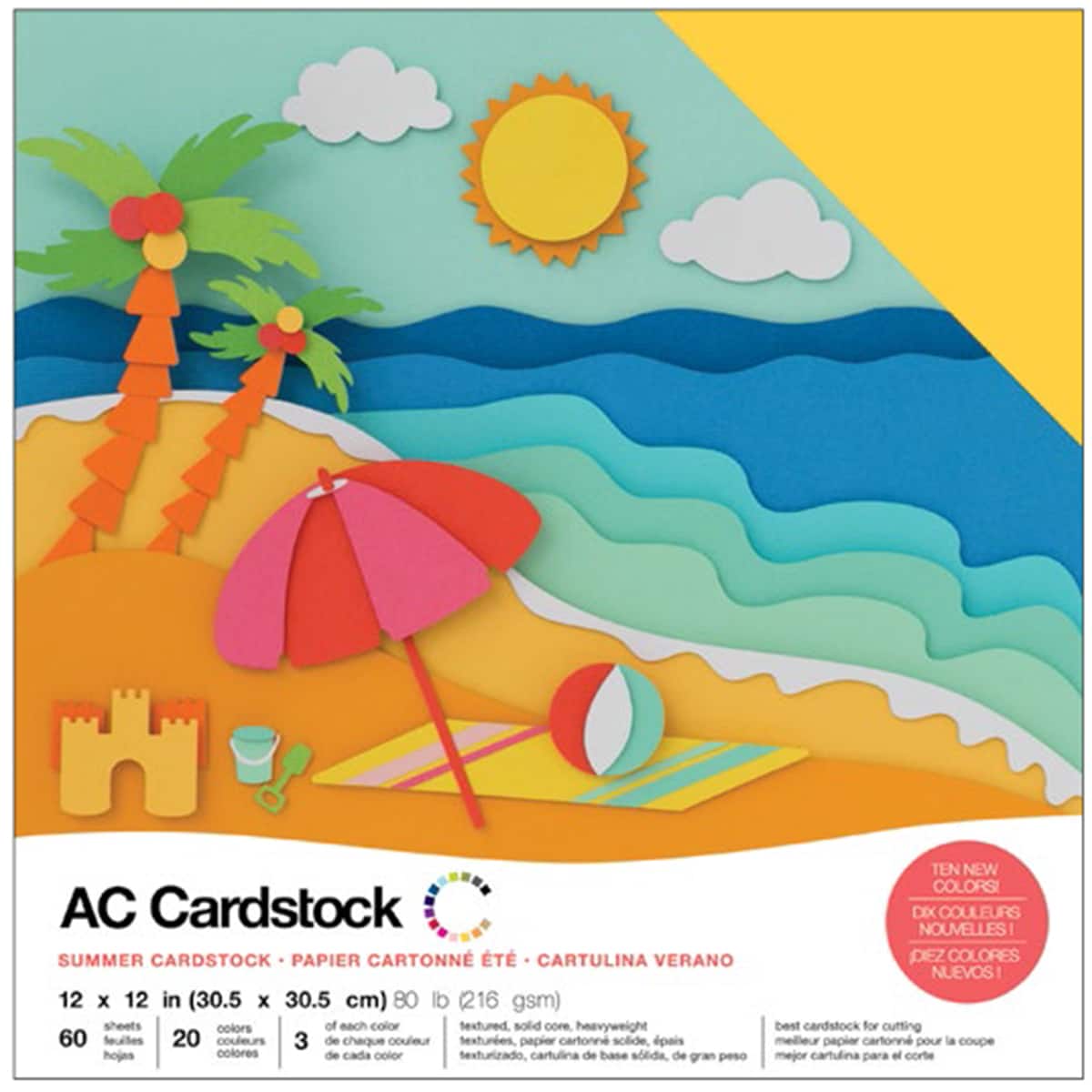 American Crafts™ Summer Variety Cardstock Pack 12" x 12"