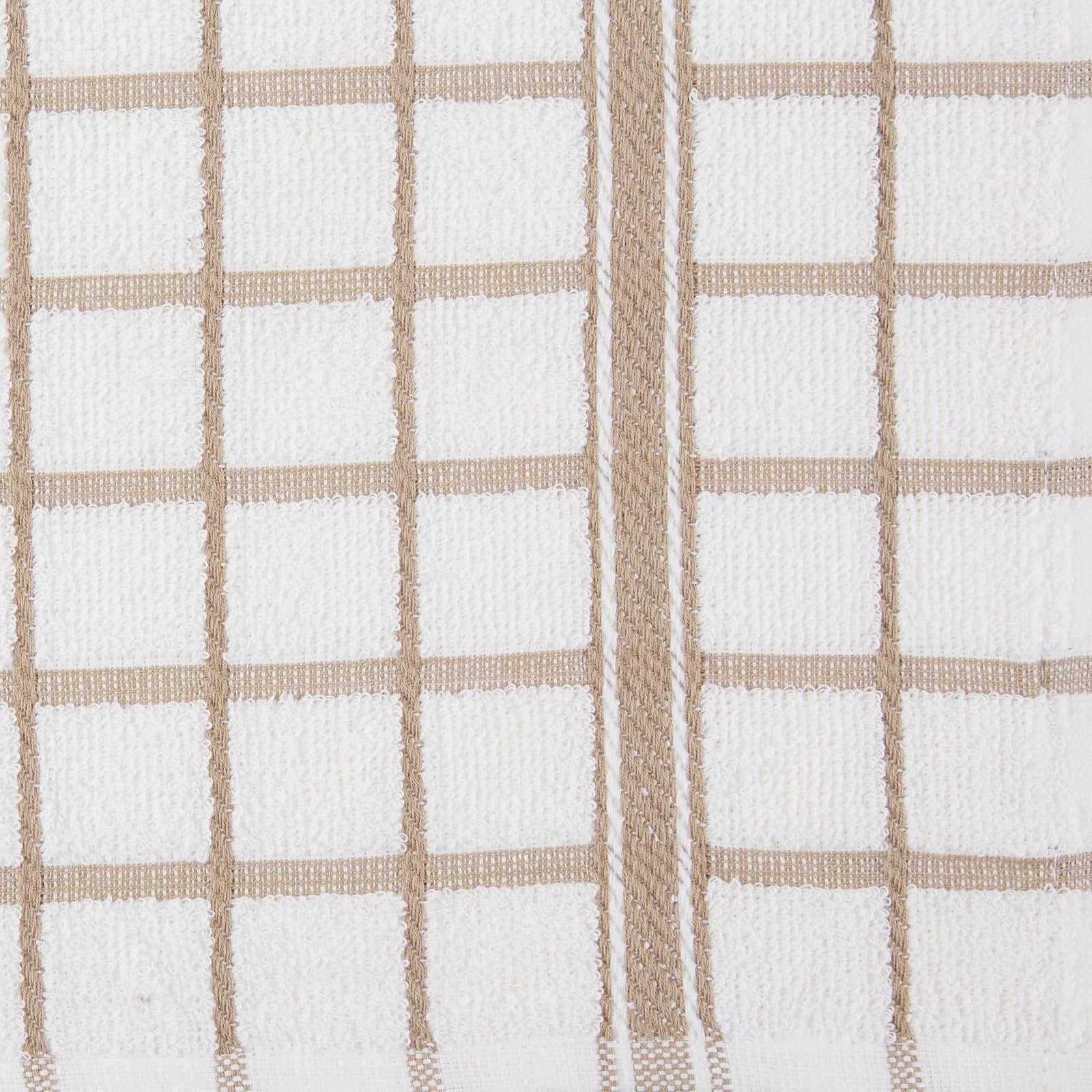 DII® Stone Windowpane Terry Dishtowels, 4ct.