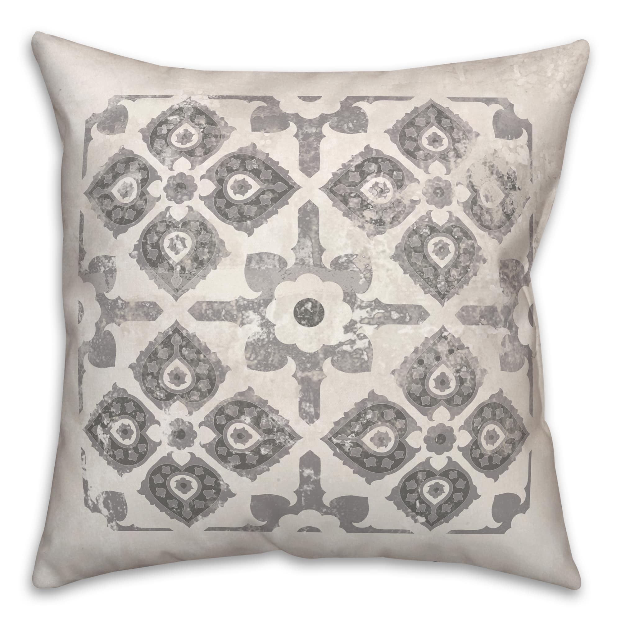 Distressed Medallion Throw Pillow | Michaels