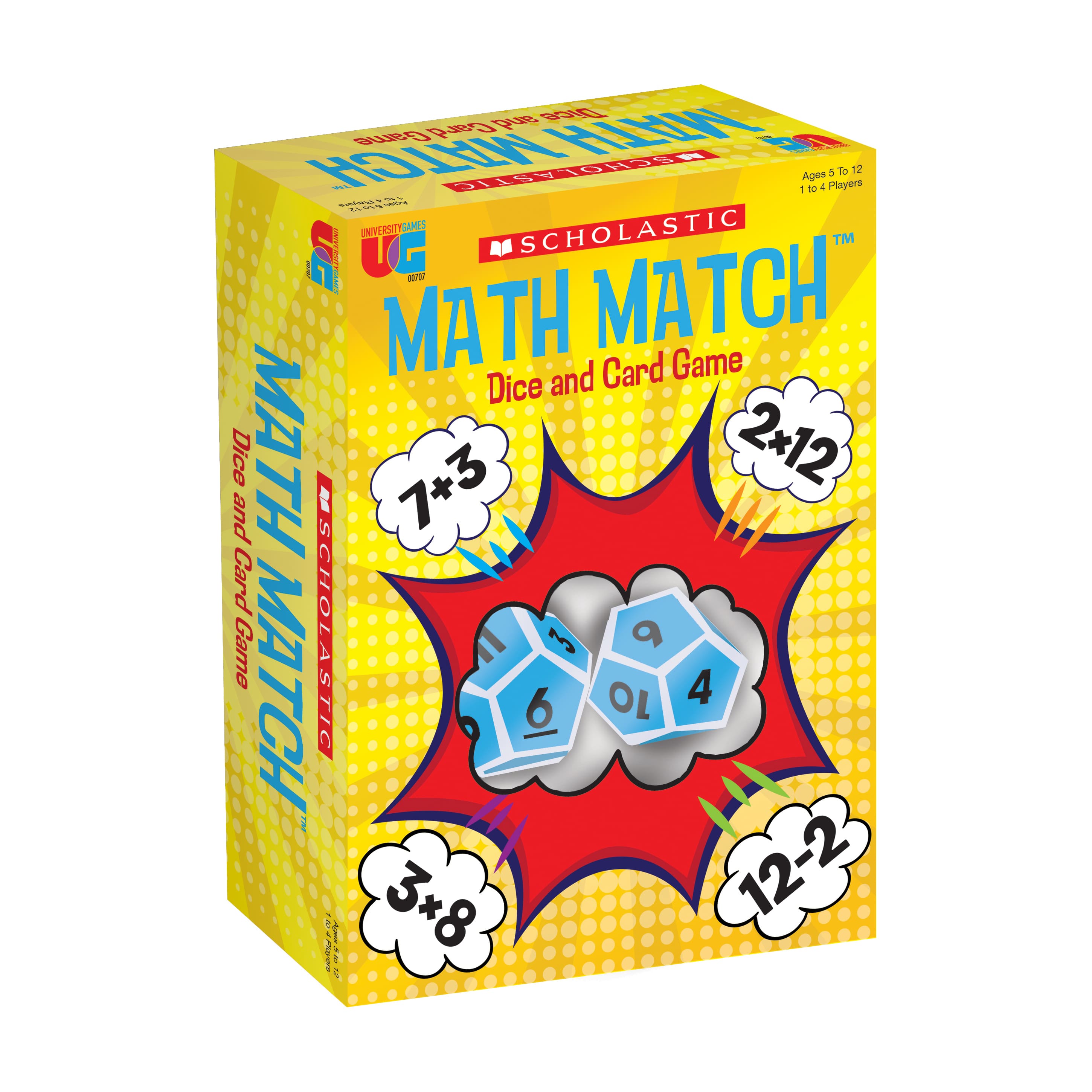 Scholastic Math Match Dice &#x26; Card Game