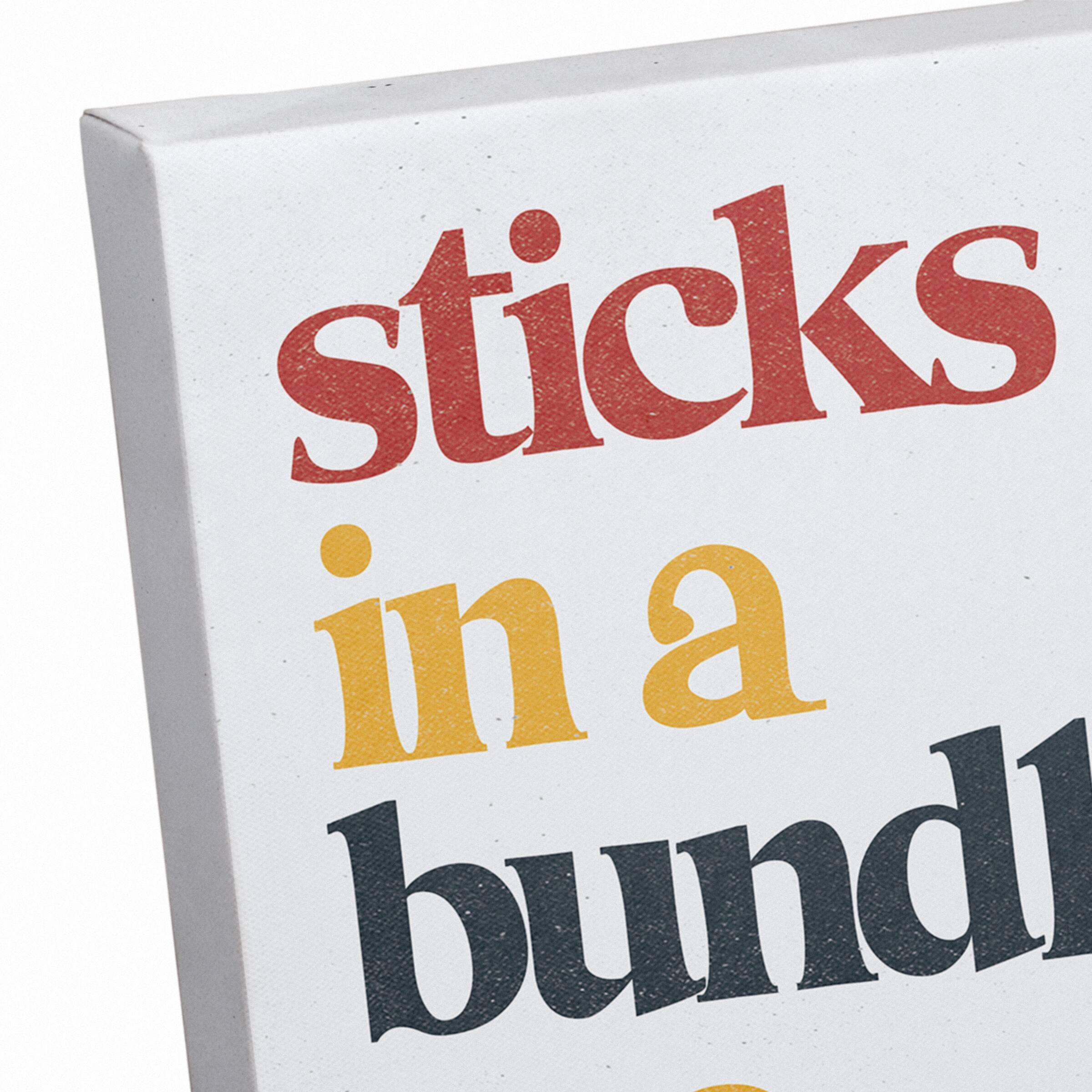Sticks In A Bundle Canvas Wall Art