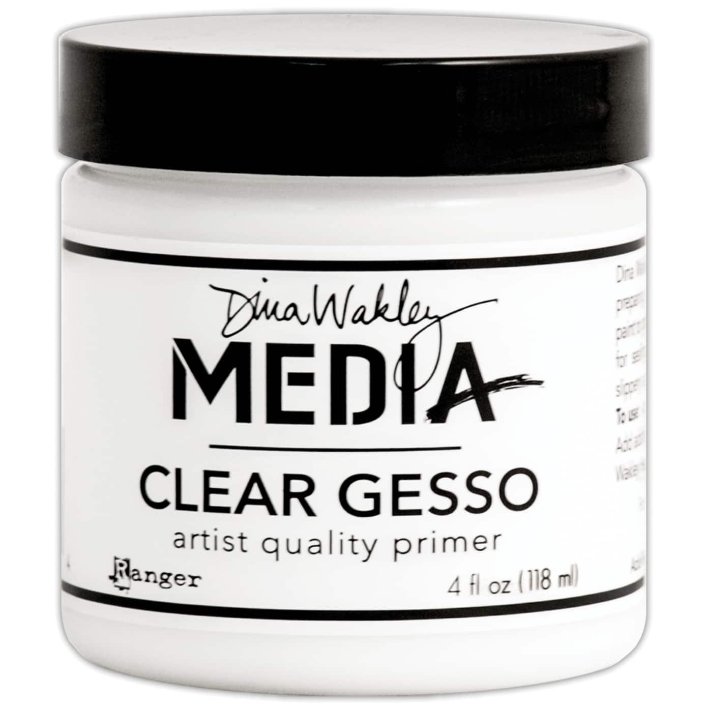 Dina Wakley Media Clear Gesso, 4oz.