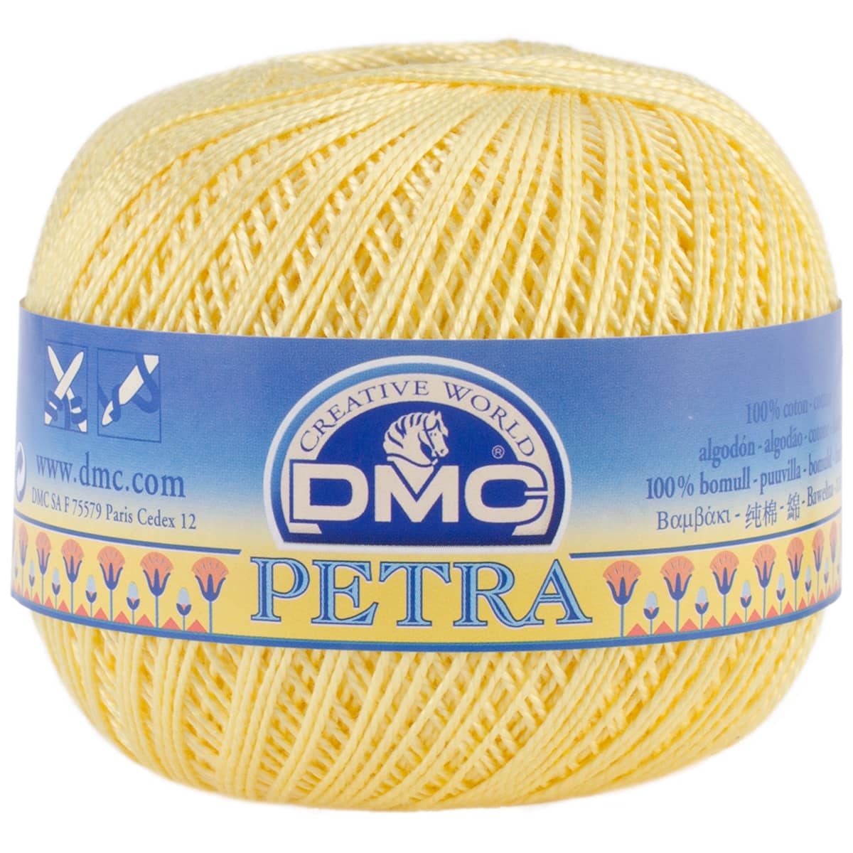 South Maid Crochet Thread Size 10, Soft Yellow