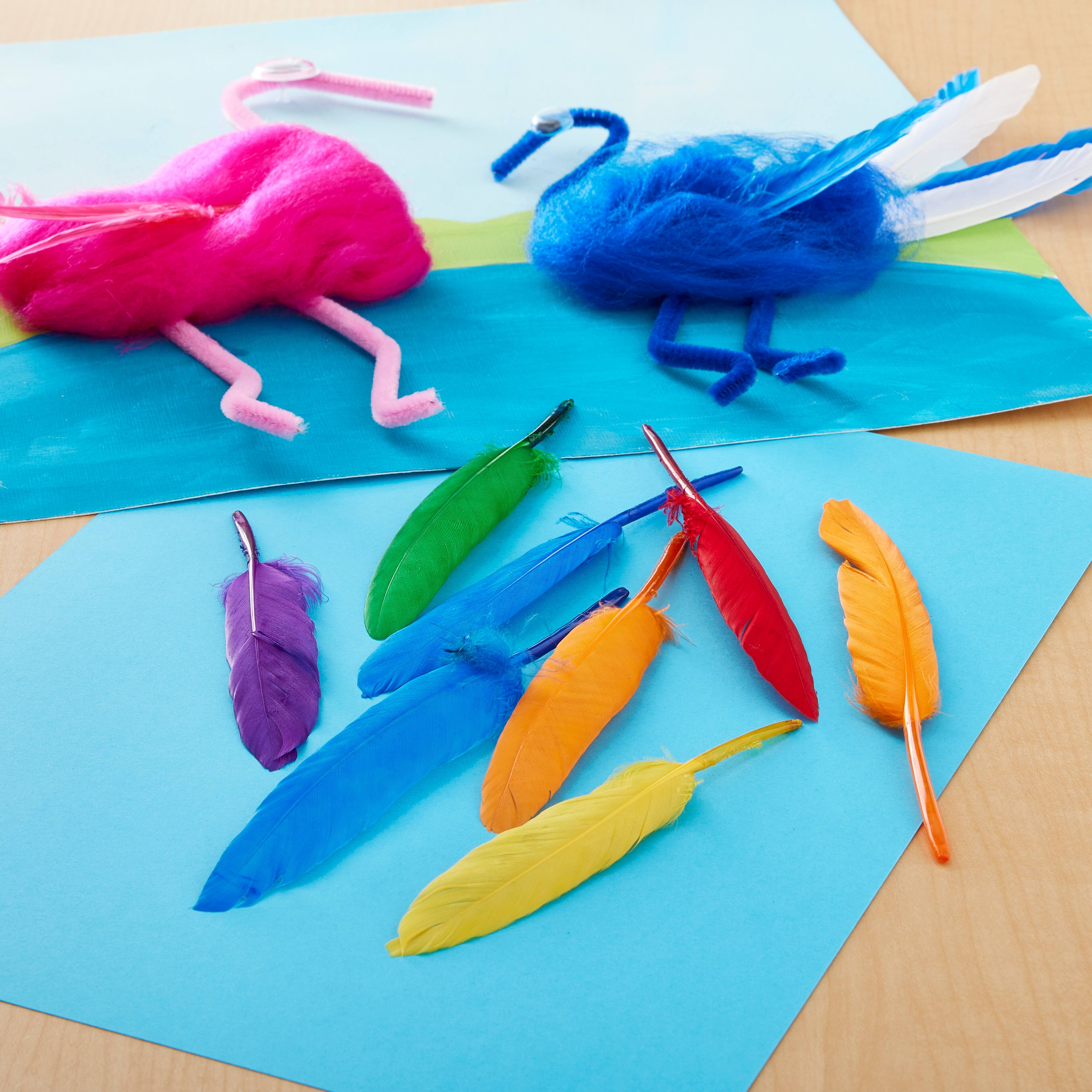 12 Pack: Rainbow Craft Goose Feathers by Creatology™
