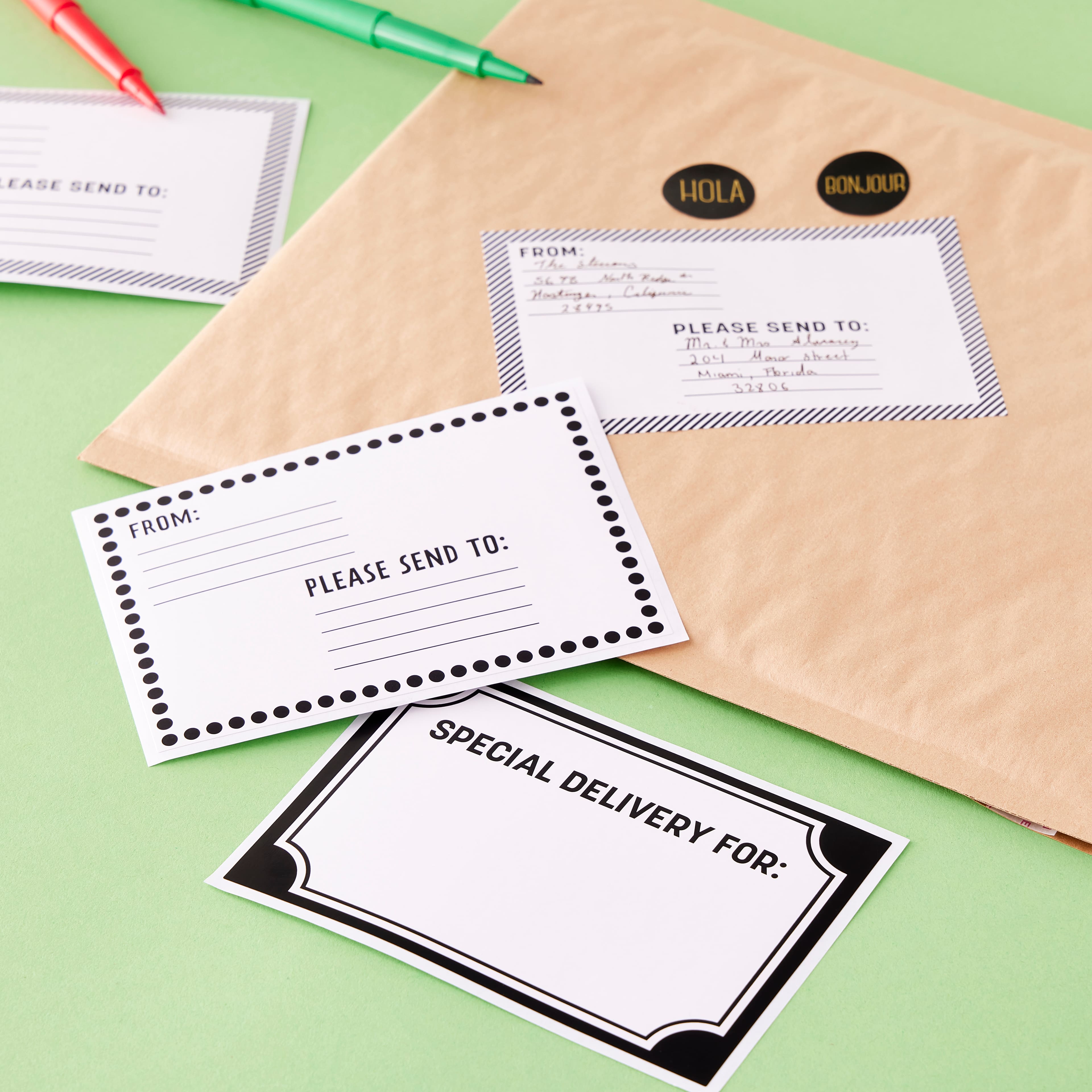 Black Address Labels by Celebrate It™