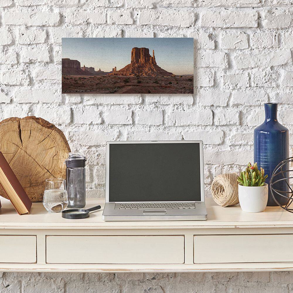 Stupell Industries Dessert Landscape Canyon Sky Blue Brown Photograph Canvas Wall Art