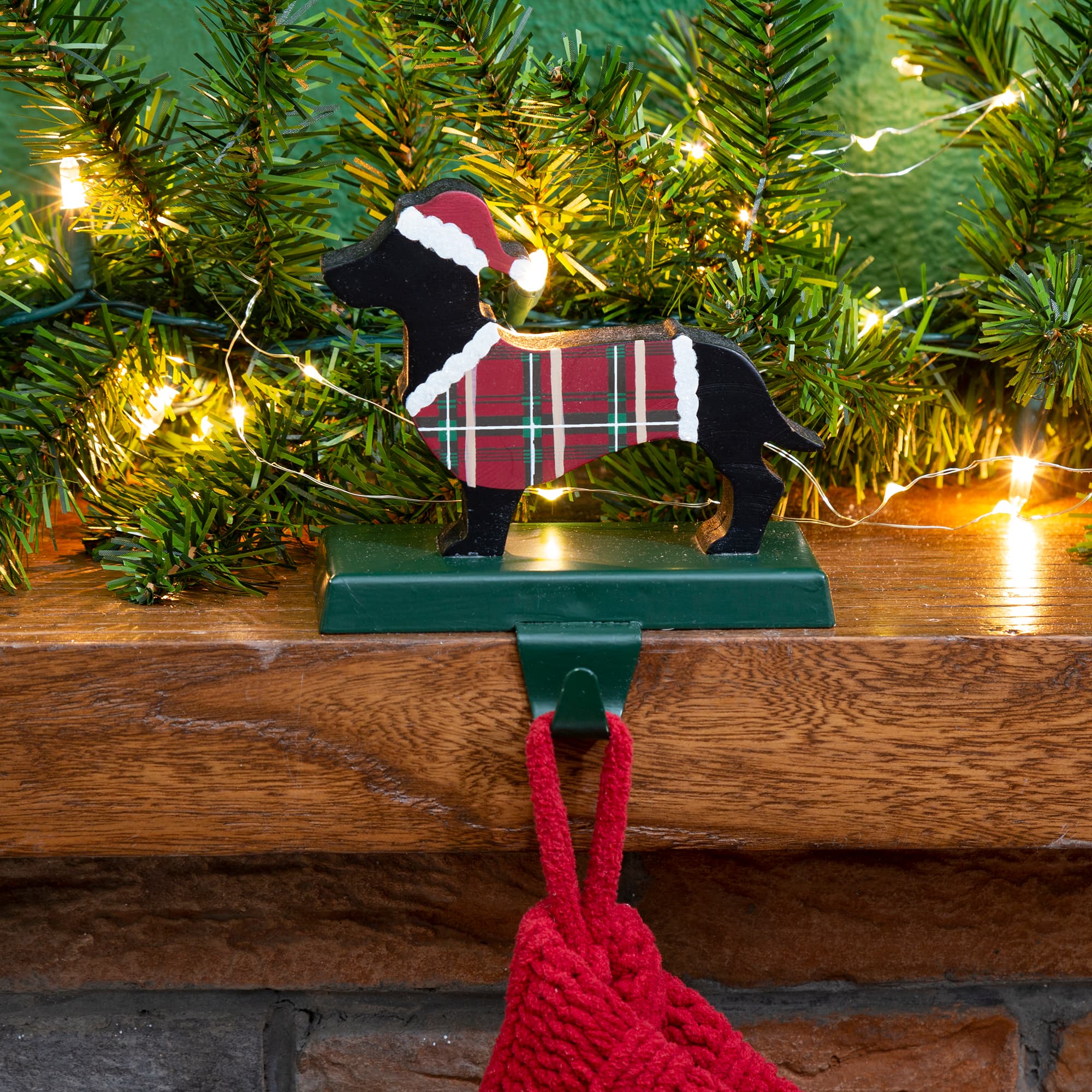 Glitzhome® 6" Dachshund Stocking Holder