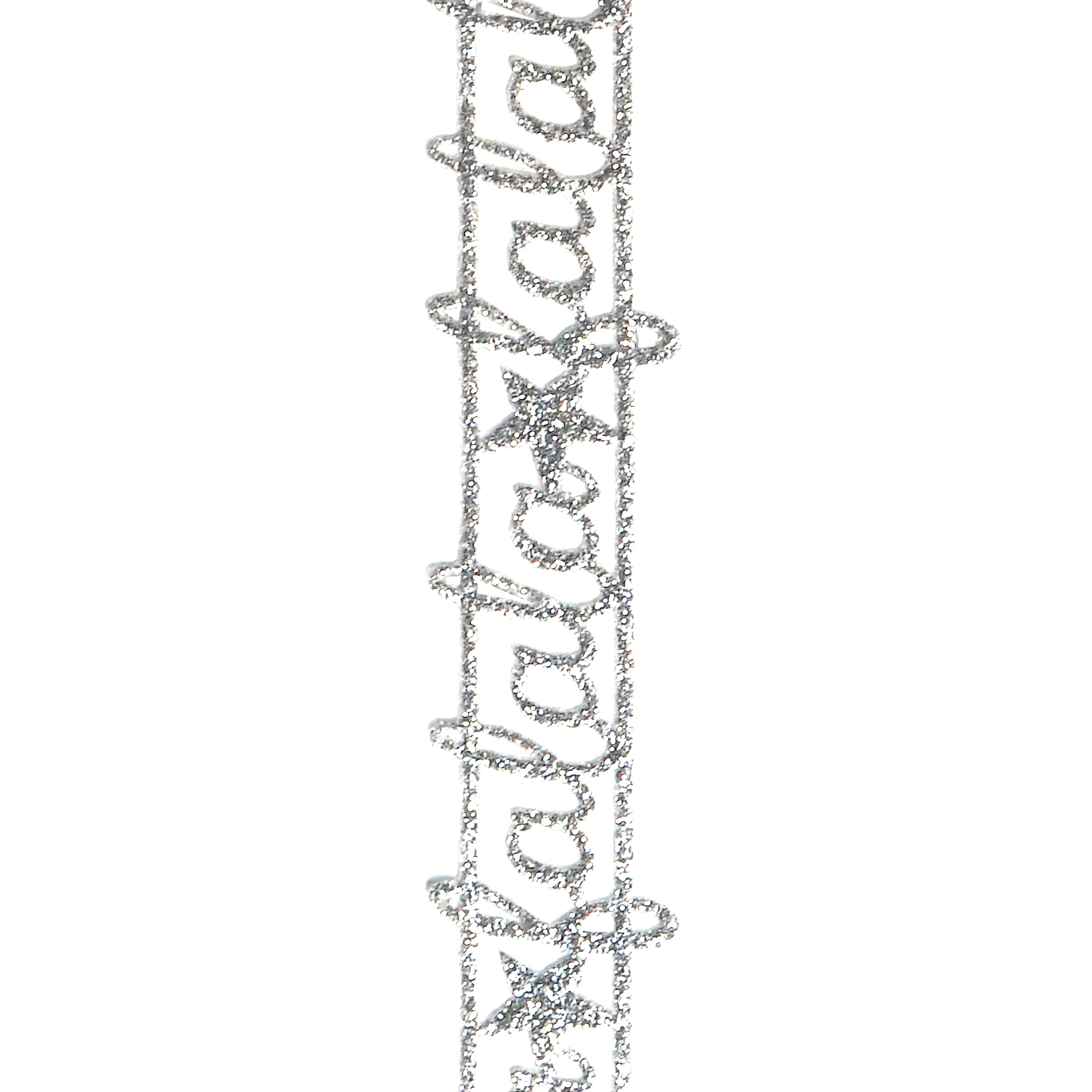 Gwen Studios 7/8&#x22; x 3yd. Die Cut &#x22;Fa La La&#x22; Words Christmas Ribbon