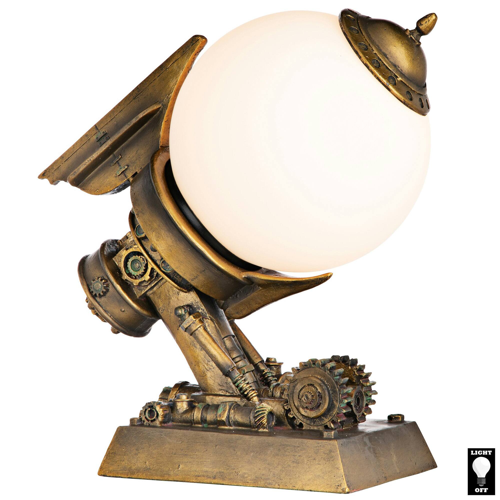 Steampunk Airship Illuminated Sculpture