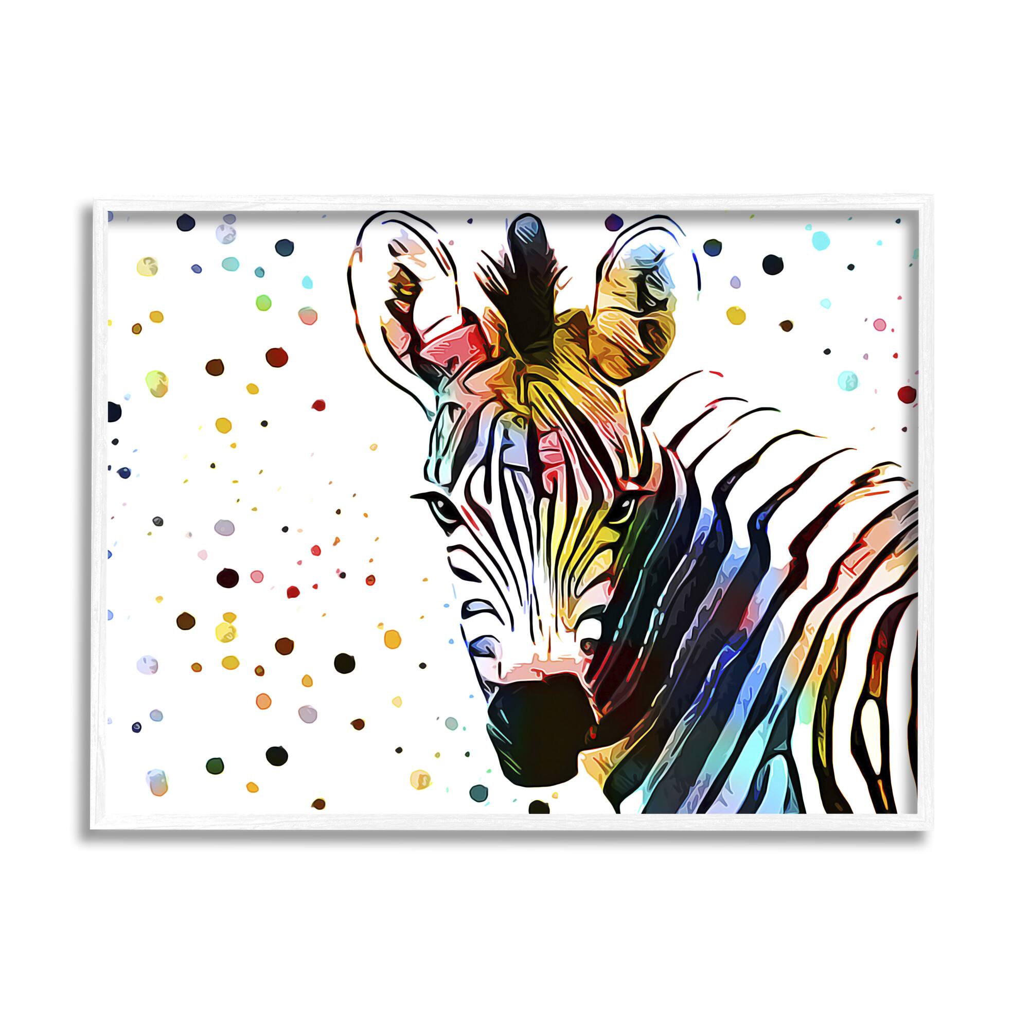 zebra framed wall art