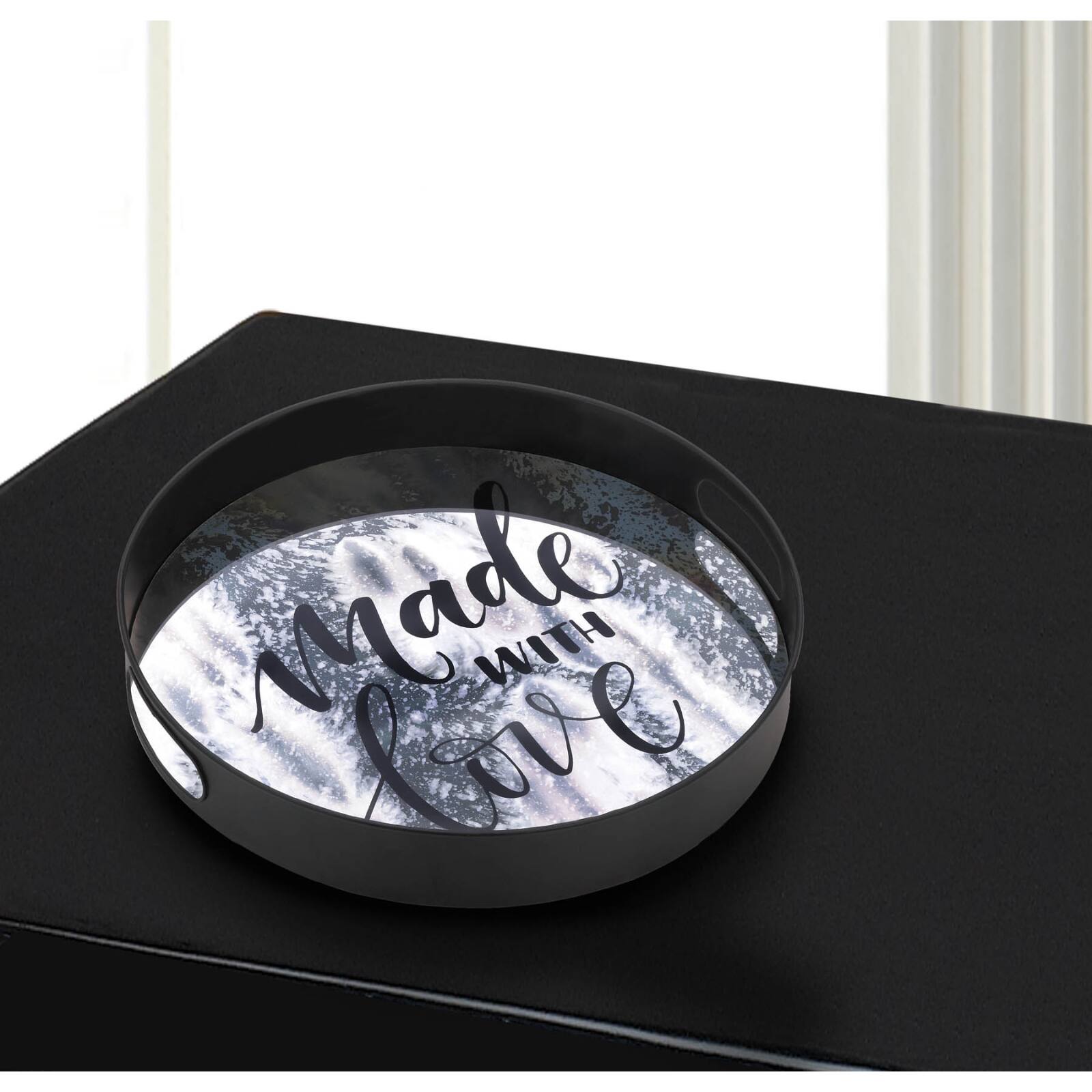 15" Nikki Chu Summerville Made with Love Mirror Tray