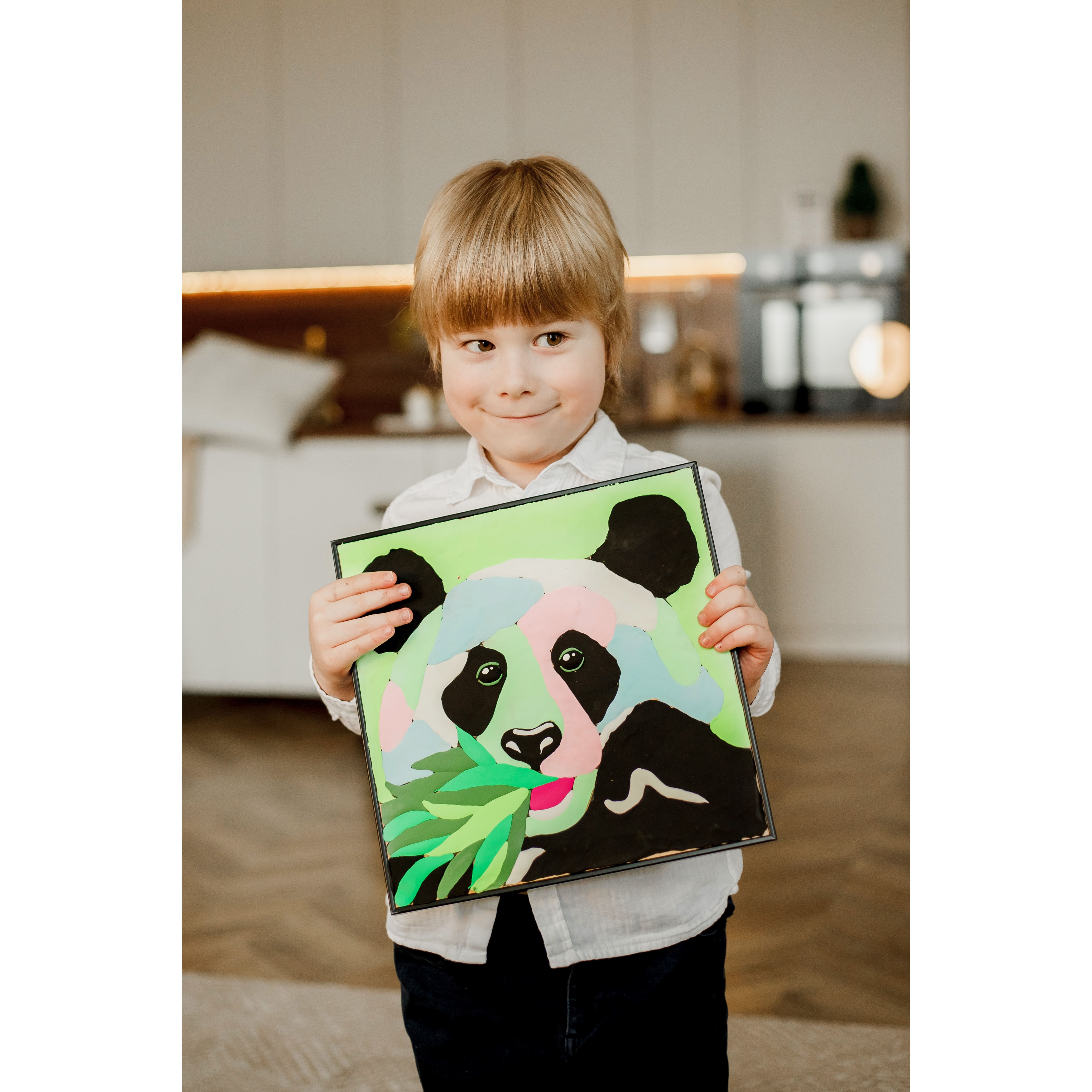 OKTO Panda Clay by Numbers Kit
