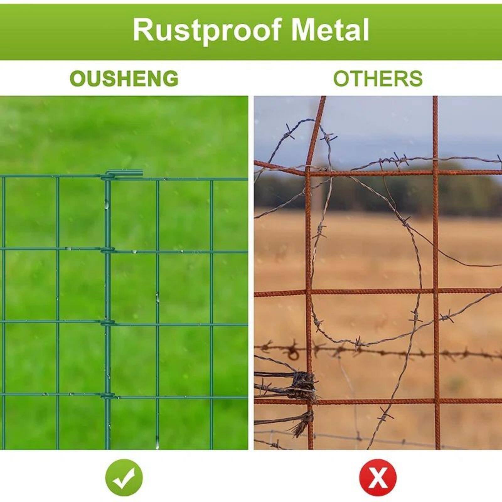 NEX™ Green Rustproof Folding Metal Fencing, 10ct.