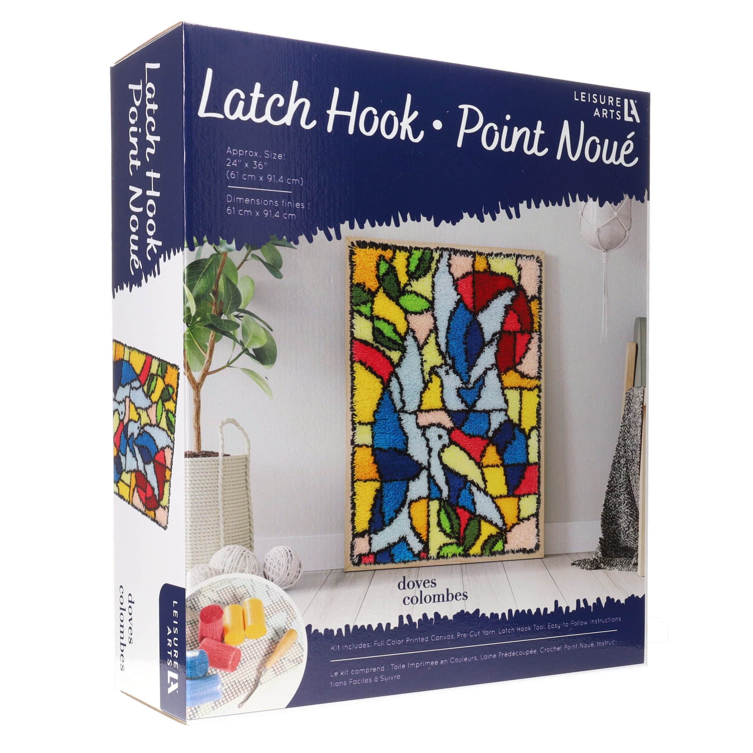 Leisure Arts&#xAE; Doves Latch Hook Kit