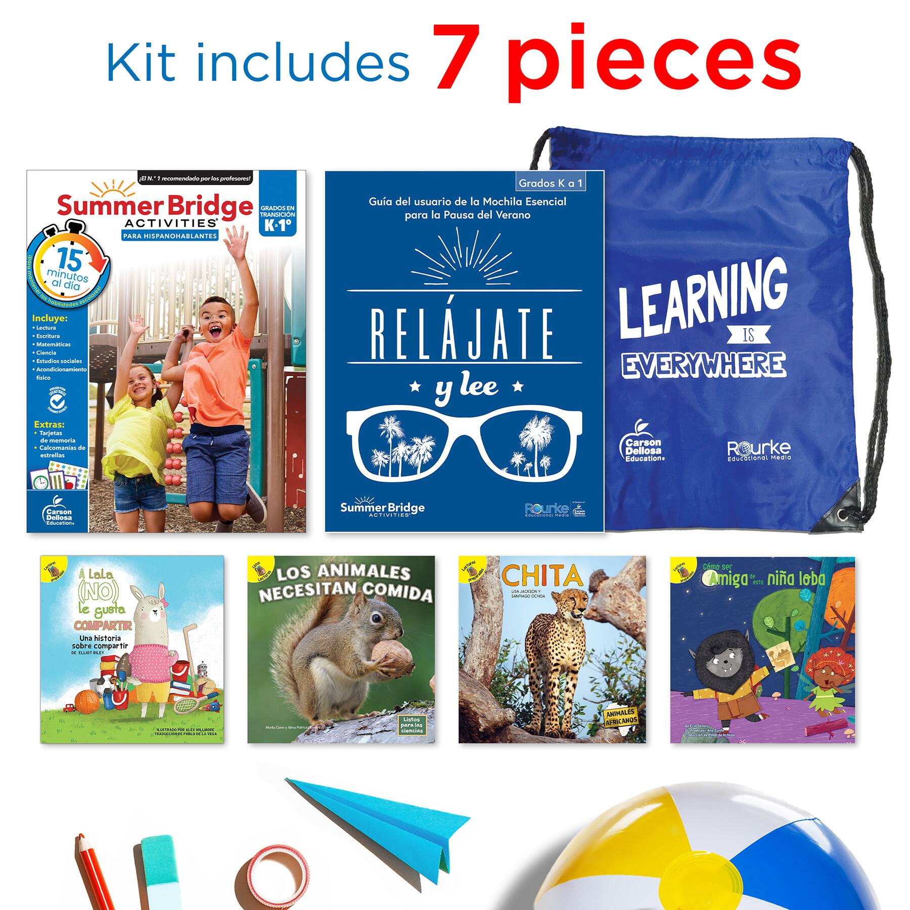 Summer Bridge Activities Summer Bridge Spanish Backpack, Grade K-1