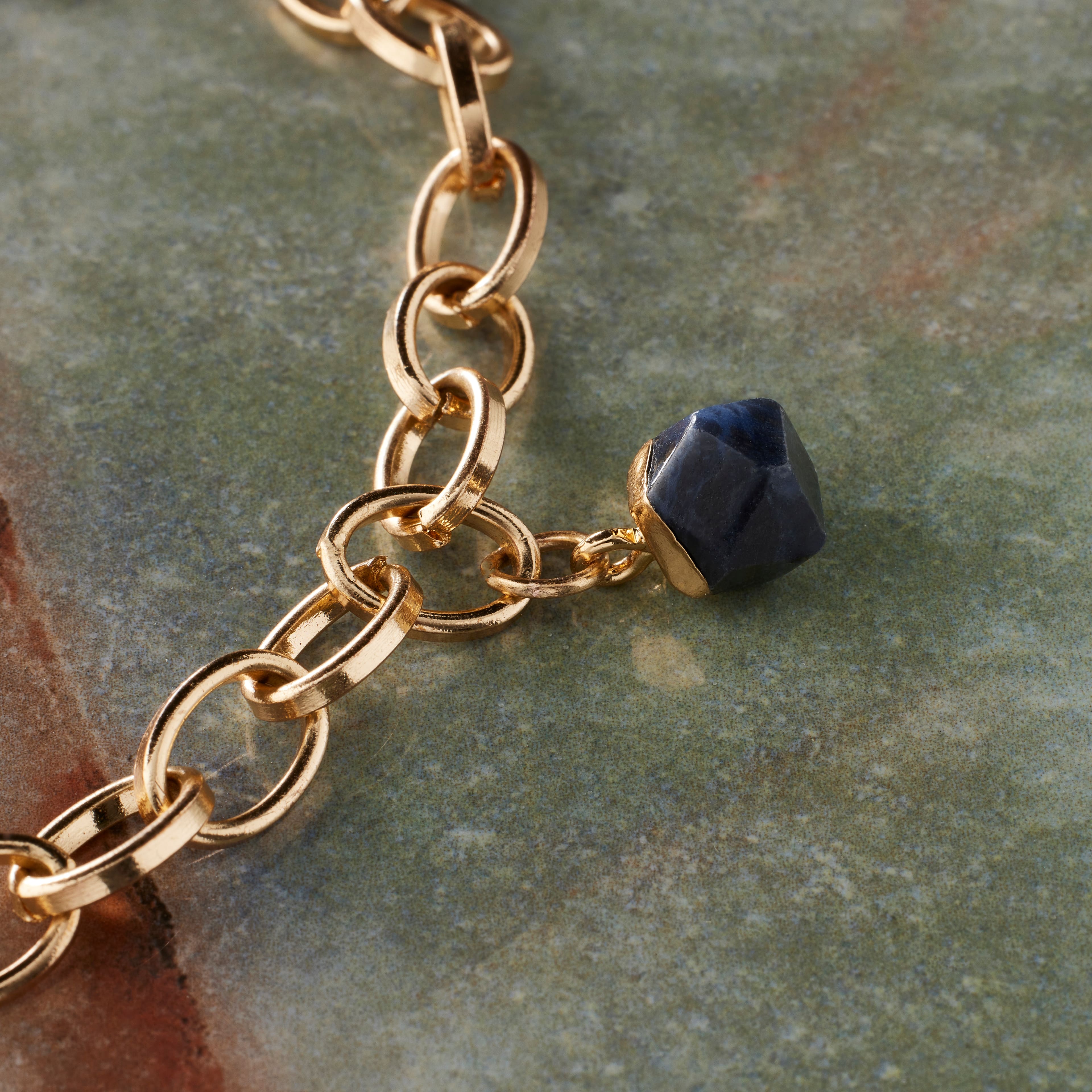 Natural Stone Faceted Ball Charm by Bead Landing&#x2122;