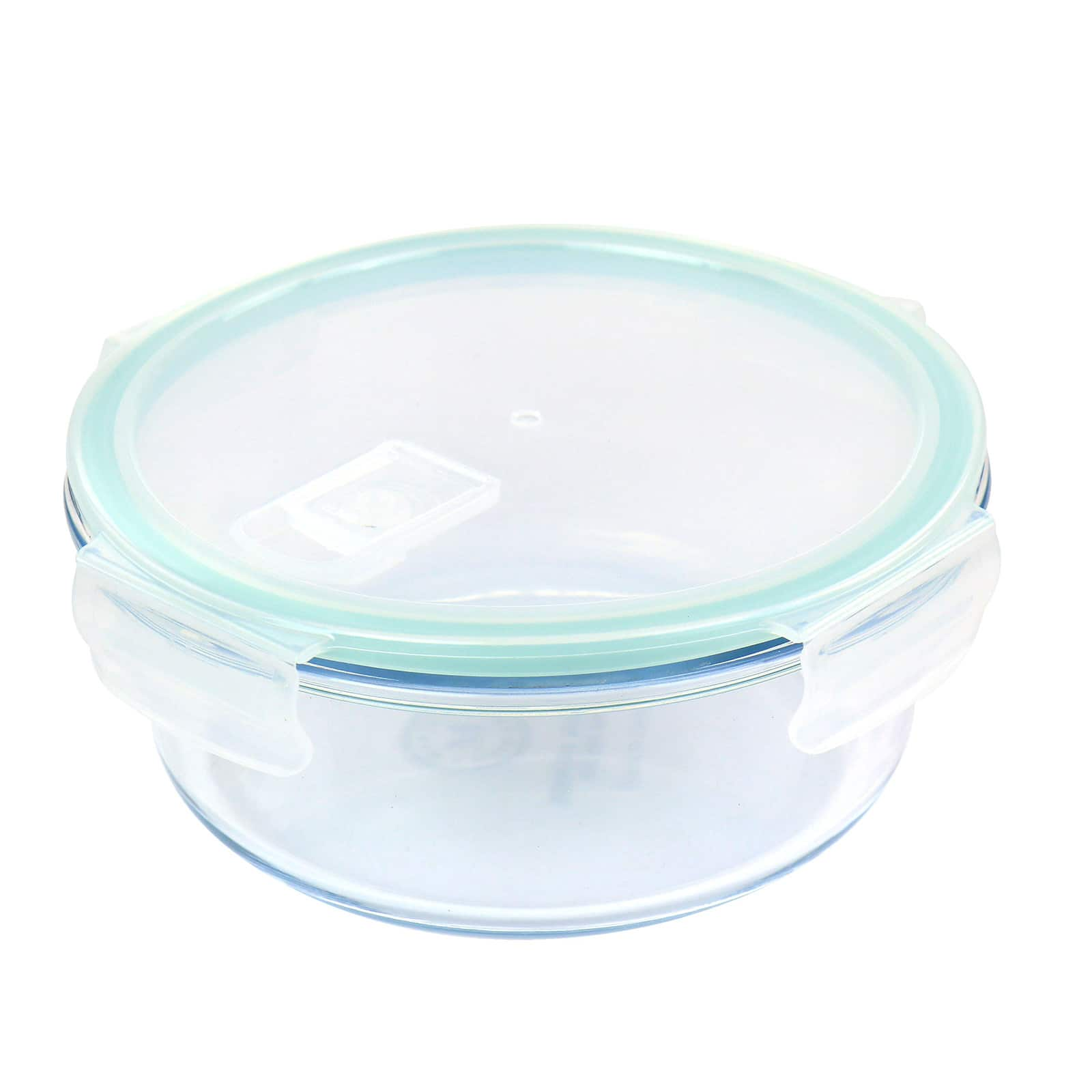 Martha Stewart Round Glass Food Storage Container with Locking Lid ...