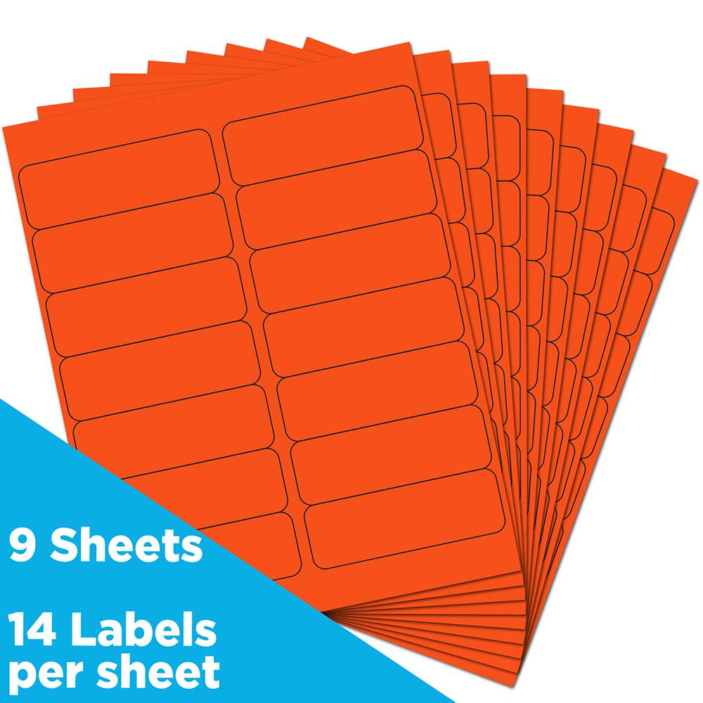 JAM Paper 1.3&#x22; x 4&#x22; Address Labels, 126ct.