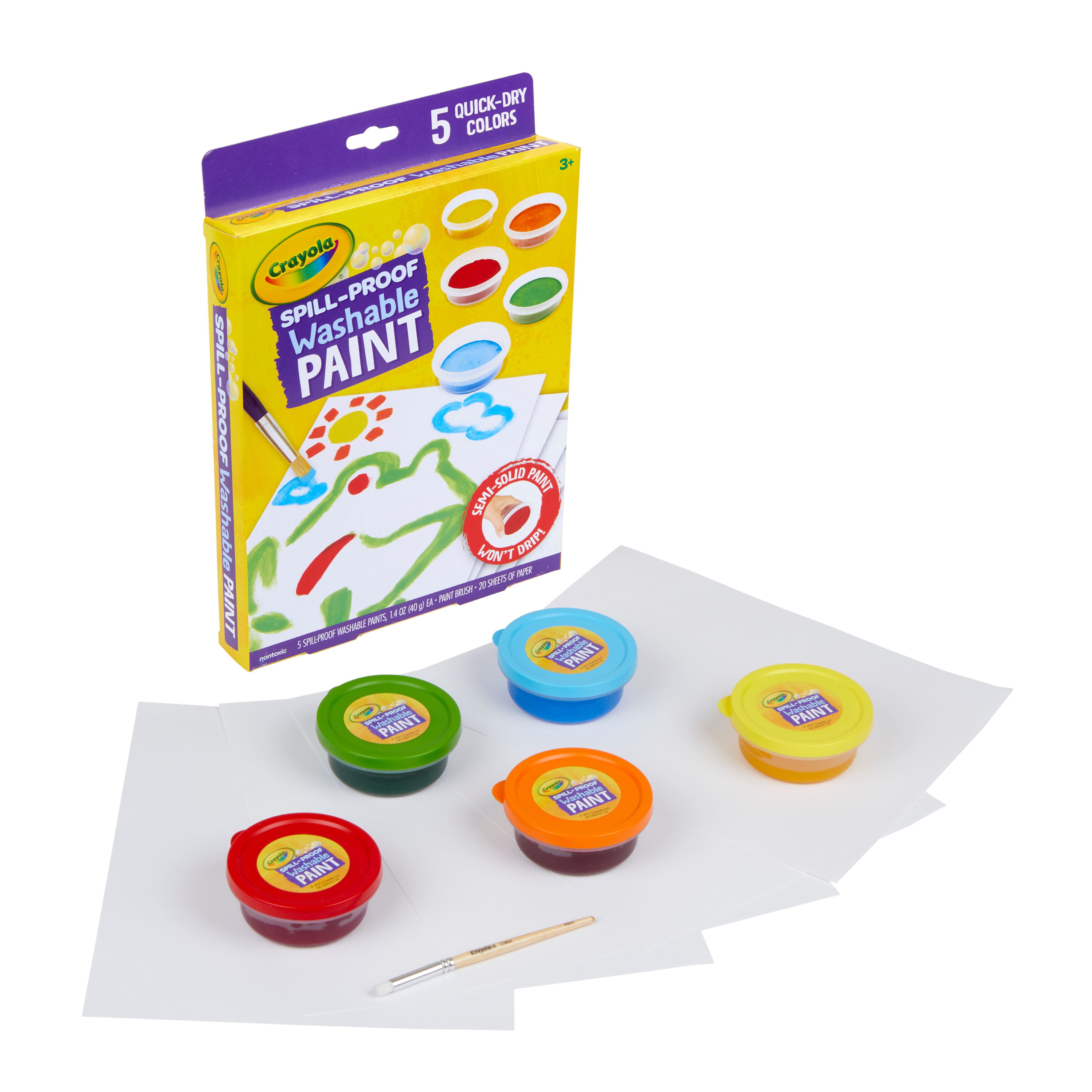 Crayola® Spill-Proof Washable Paint Set