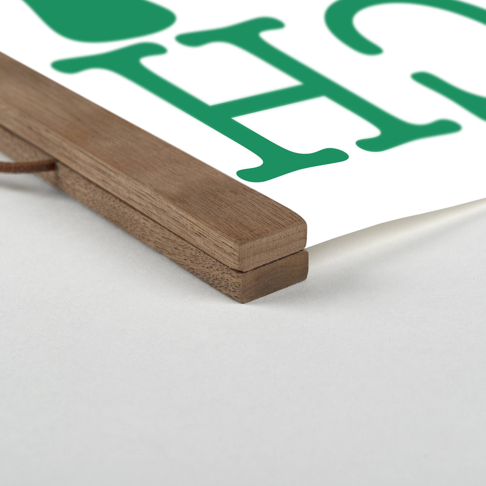 Large March Hanging Canvas 16" x 16" Teak Hanging Canvas