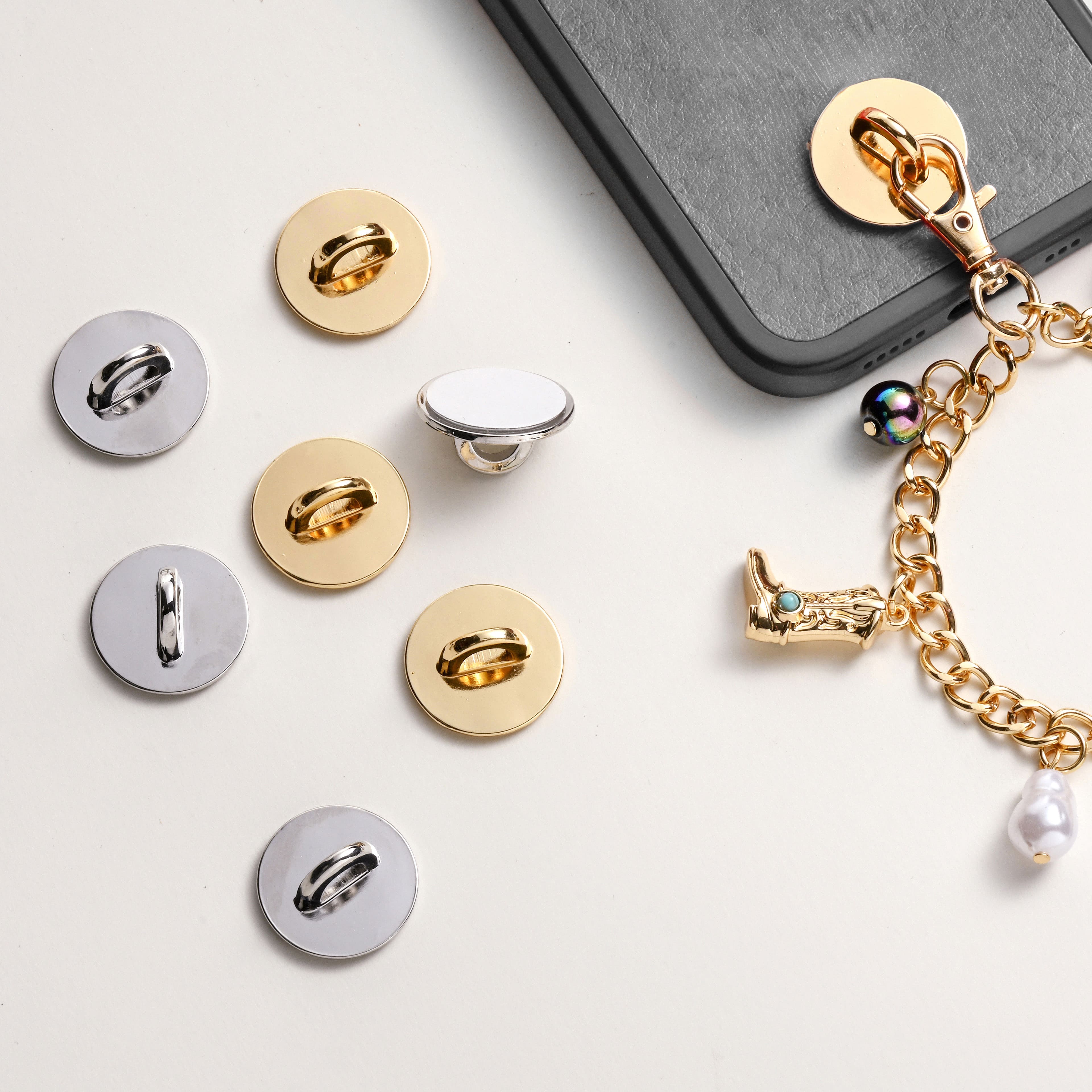 Round Phone Charm Hook Accessory Mix by Bead Landing&#x2122;