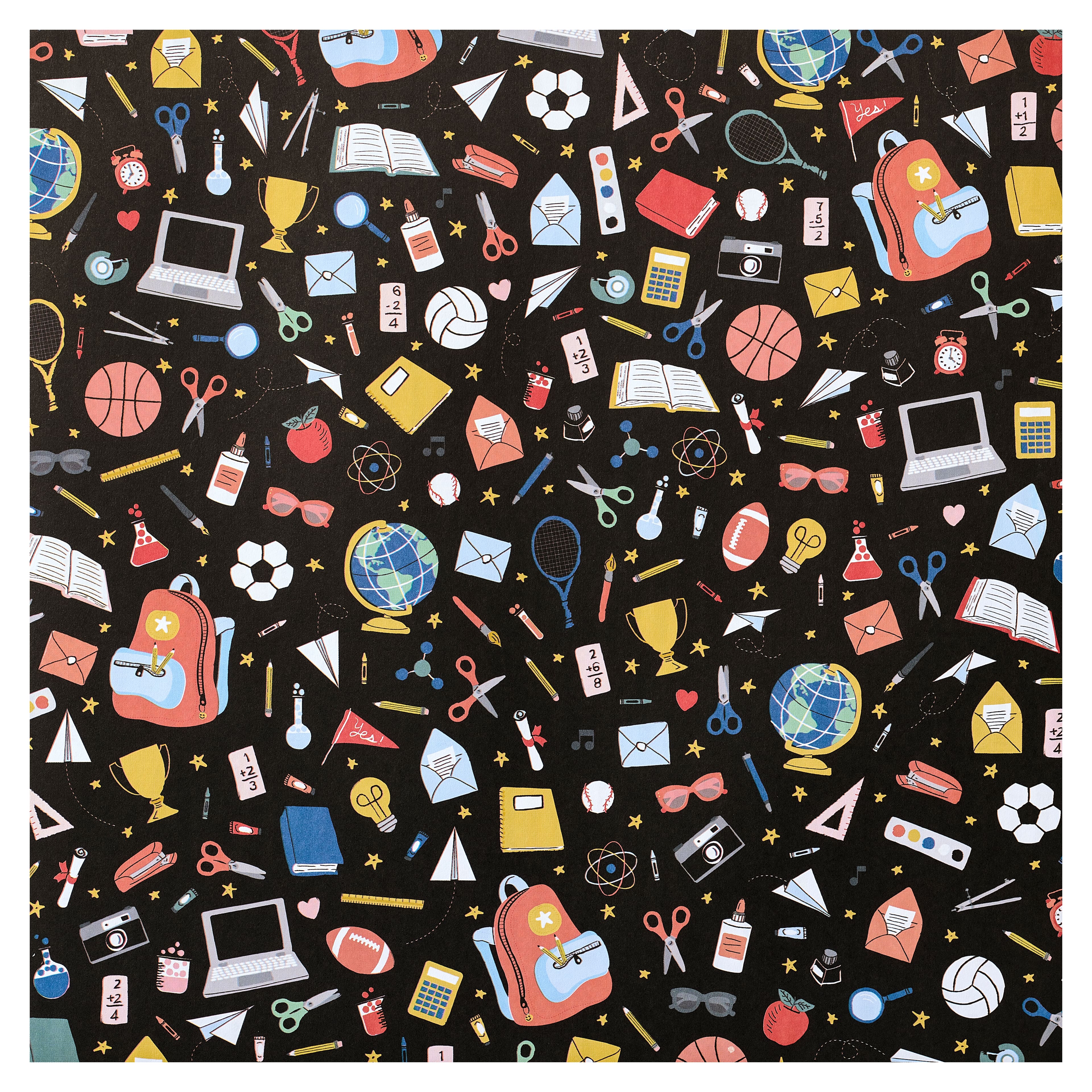 48 Pack: Back to School Double-Sided Cardstock Paper by Recollections&#x2122;, 12&#x22; x 12&#x22;