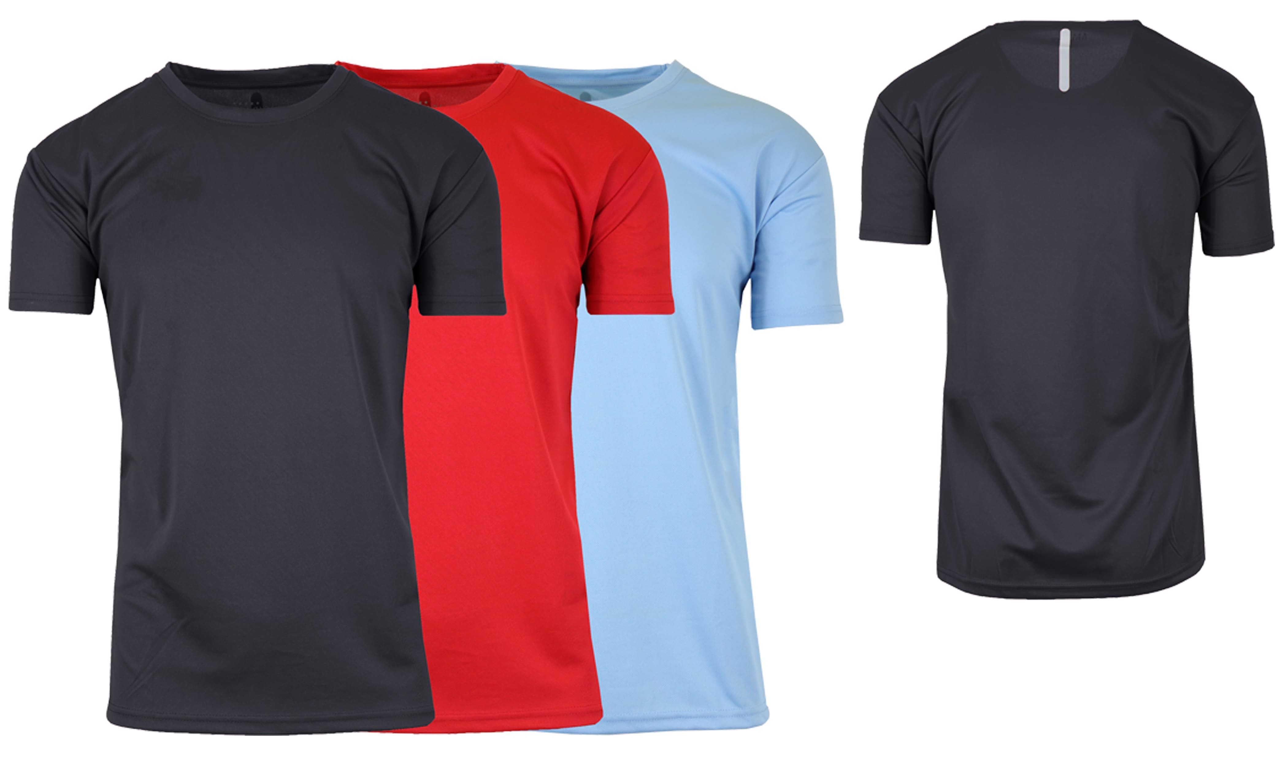 Galaxy By Harvic Crew Neck Men's T-Shirt 3 Pack