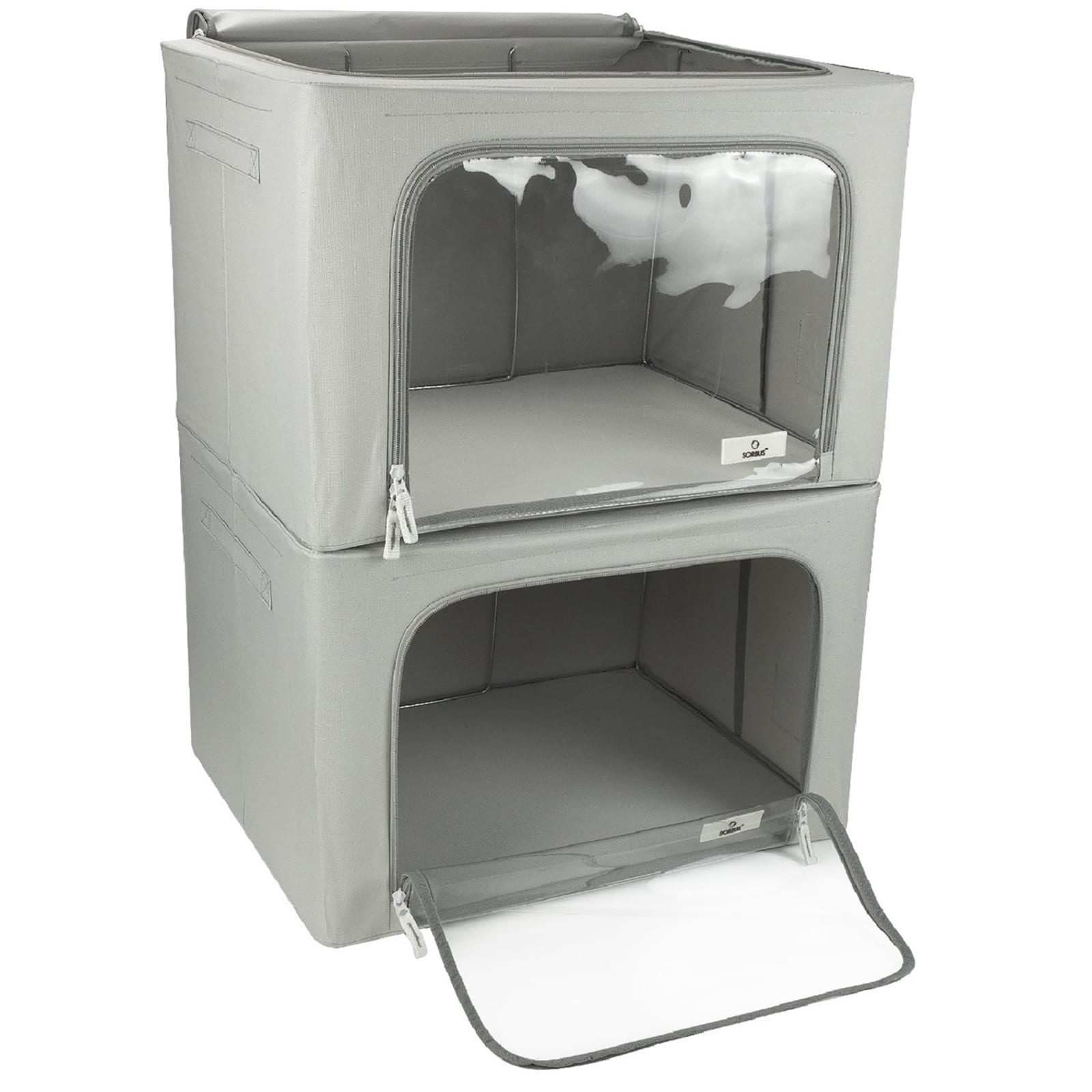 Sorbus Foldable & Stackable Storage Bags with Windows Set | Michaels