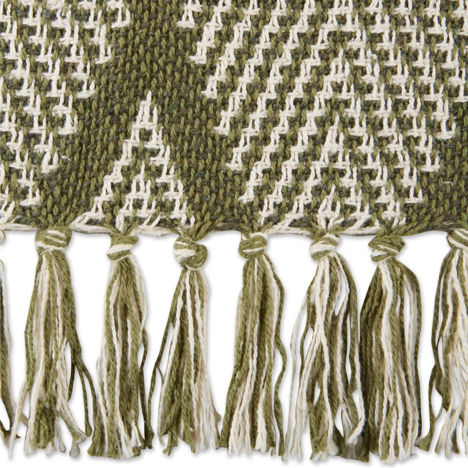 DII® Olive Green Tone Multi Diamond Throw