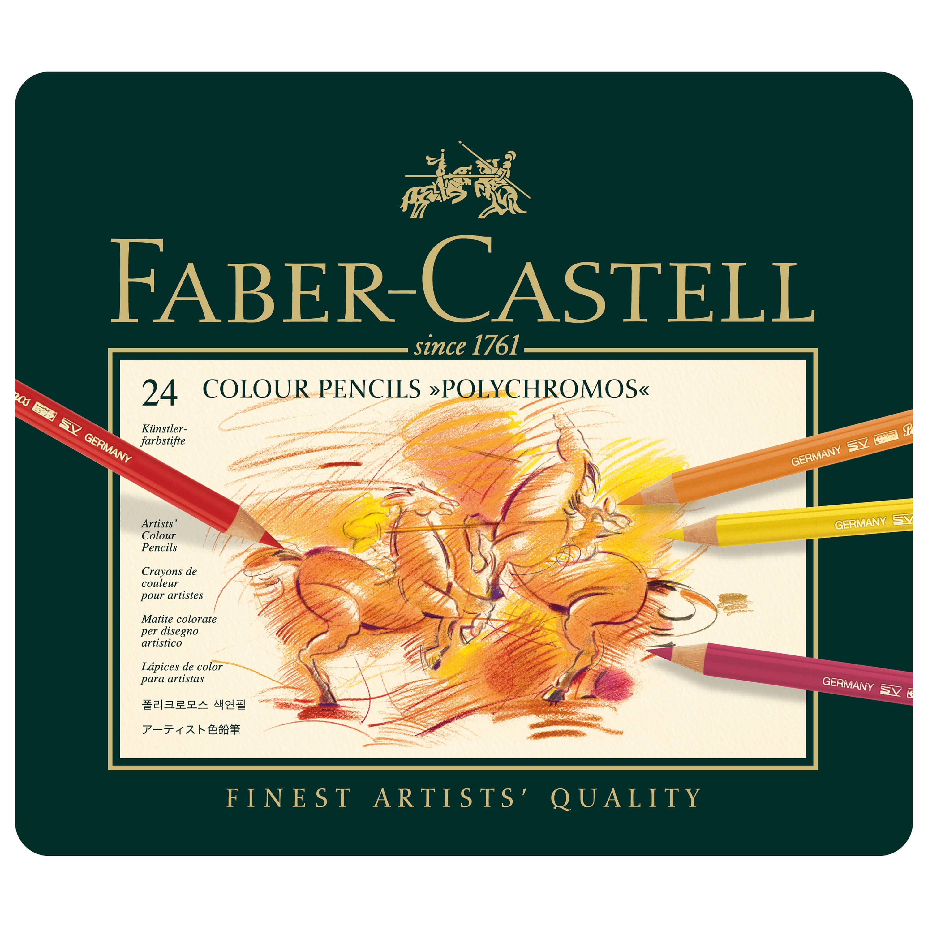 Faber-Castell Polychromos 24 Color Pencil Set
