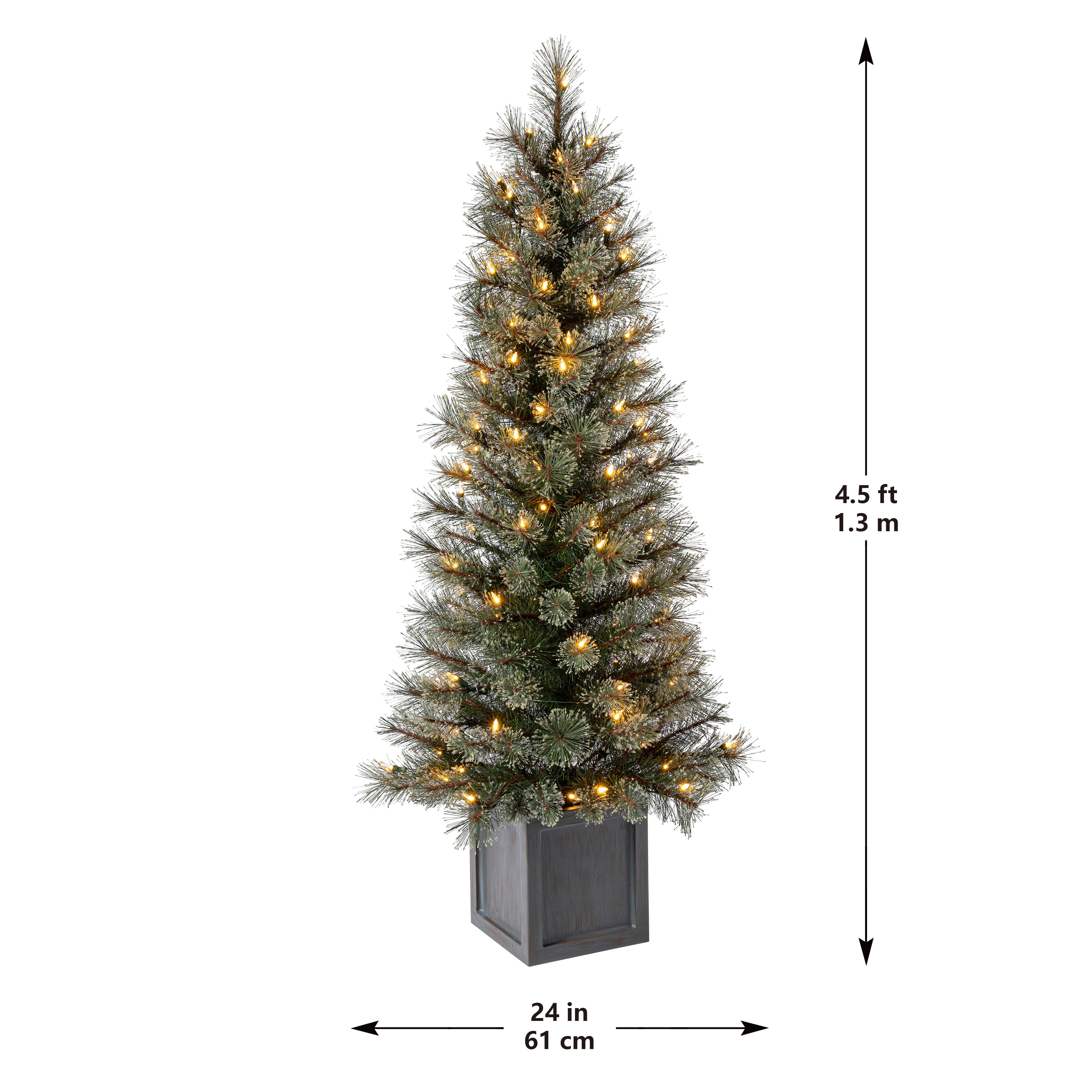 4.5ft. Pre-Lit Sedona Spruce Artificial Christmas Tree, Warm White LED Lights by Ashland&#xAE;