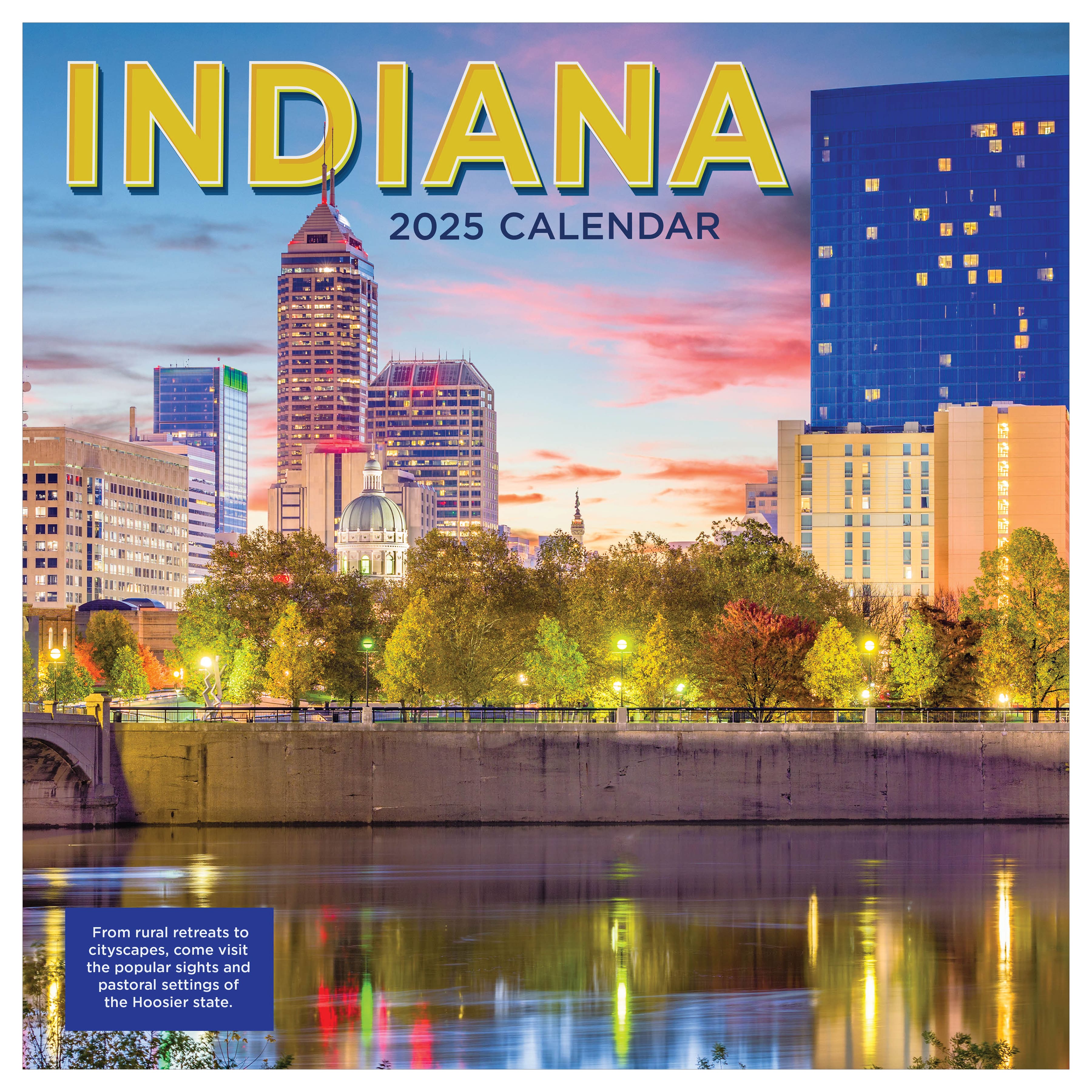 TF Publishing 2025 Indiana Wall Calendar