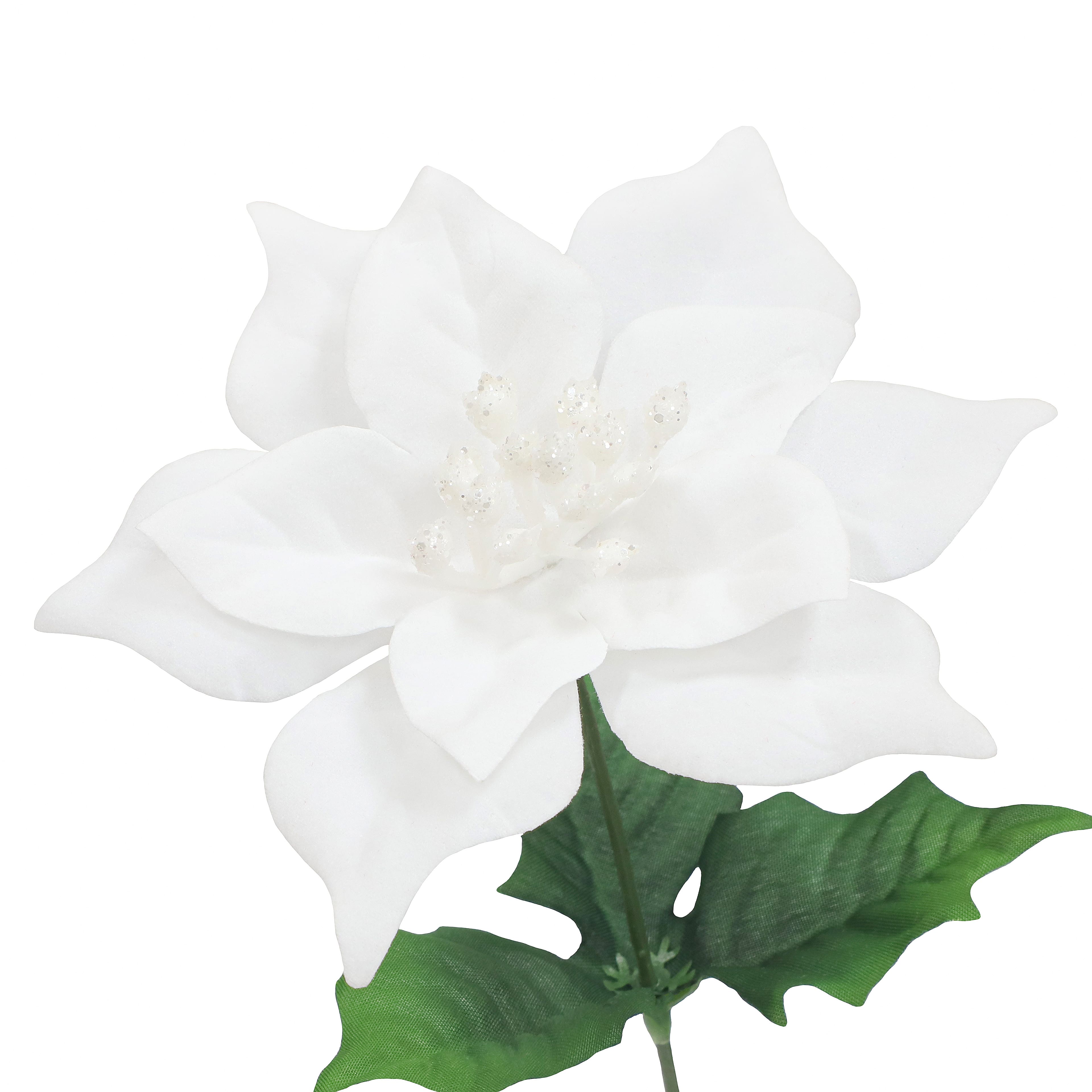 12&#x22; Poinsettia with Glitter Bush by Ashland&#xAE;