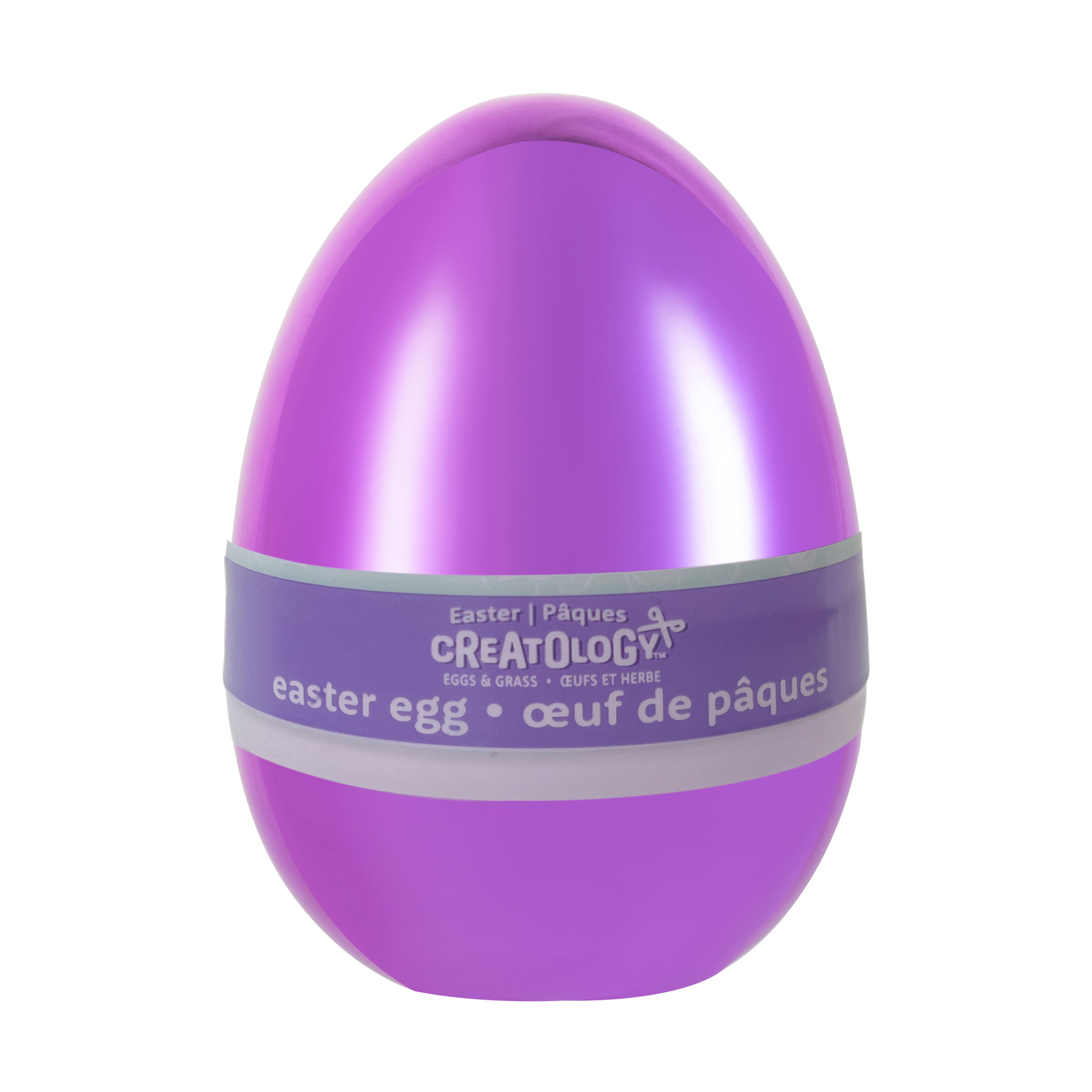 6&#x22; Purple Plastic Easter Egg by Creatology&#x2122;
