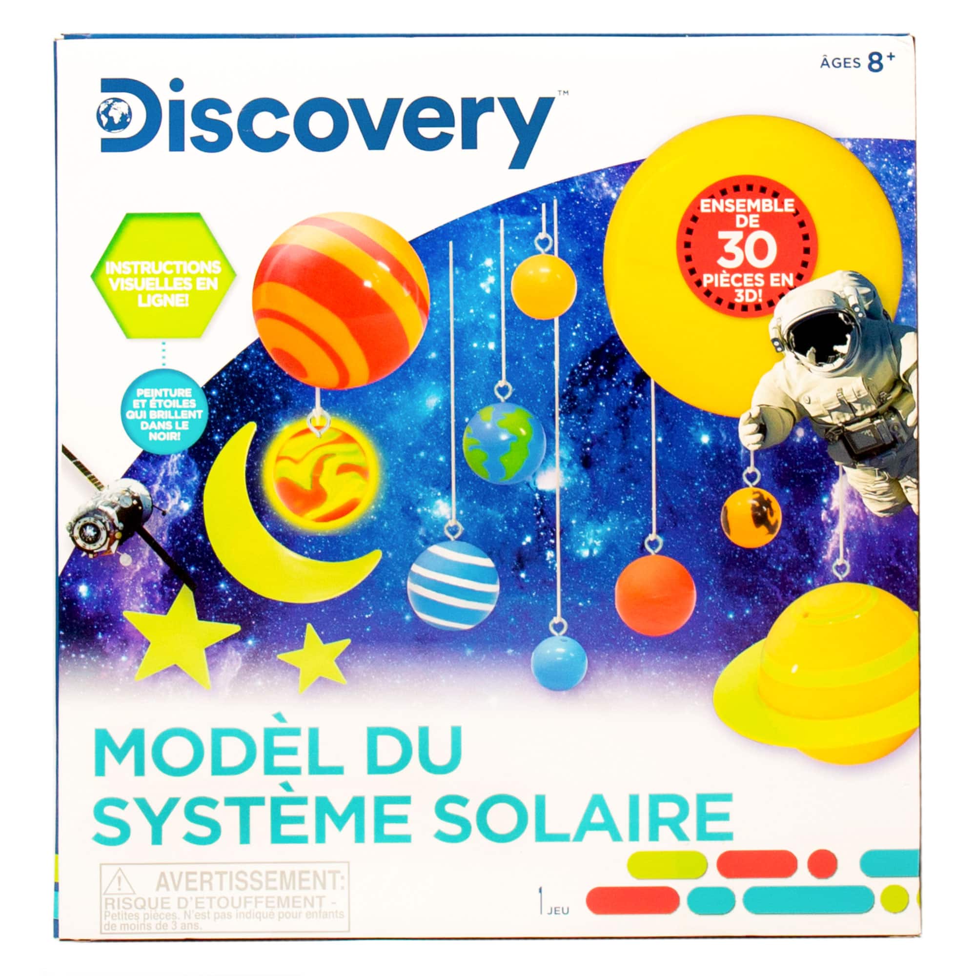 Discovery Glowing Solar System Model Kit, Size: 11 x 11.75 x 3, Other