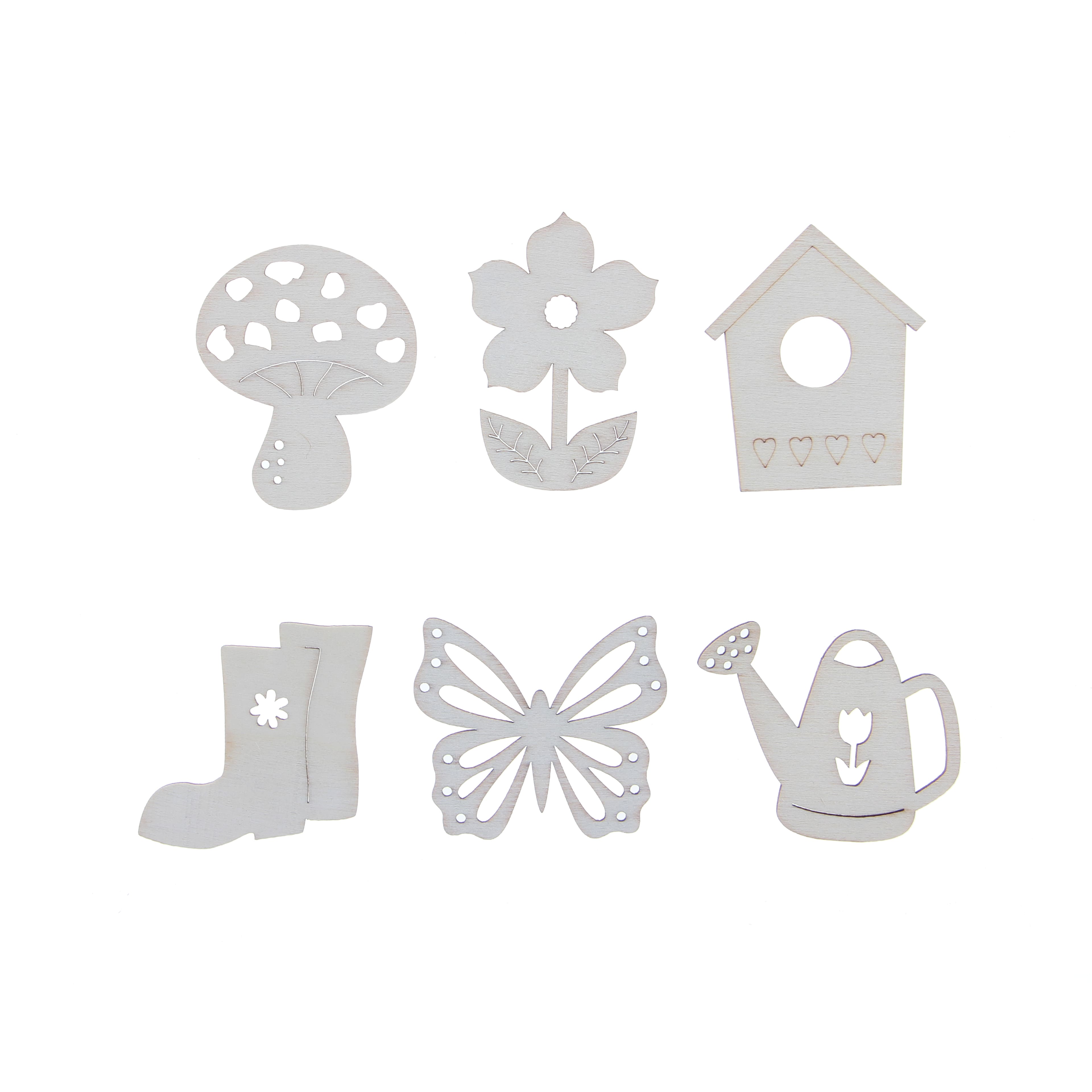 Garden DIY Plywood Shapes, 24ct. by Make Market&#xAE;