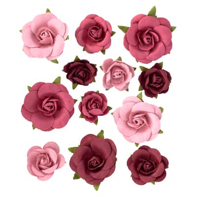 Red Sweetwater Paper Flower Embellishments By Recollections™ | Michaels