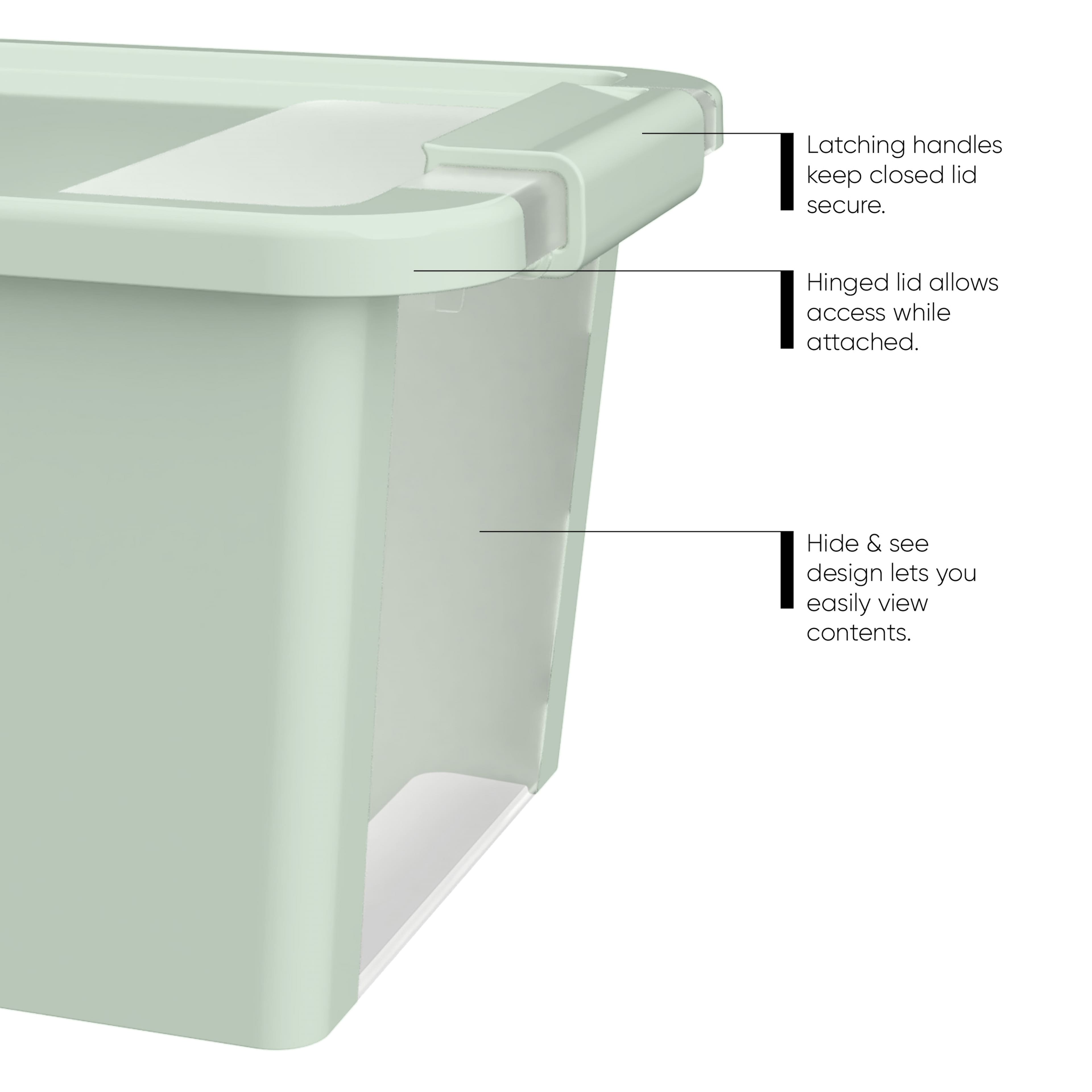 Curver® Versa Plastic Hinged Lid Storage Box