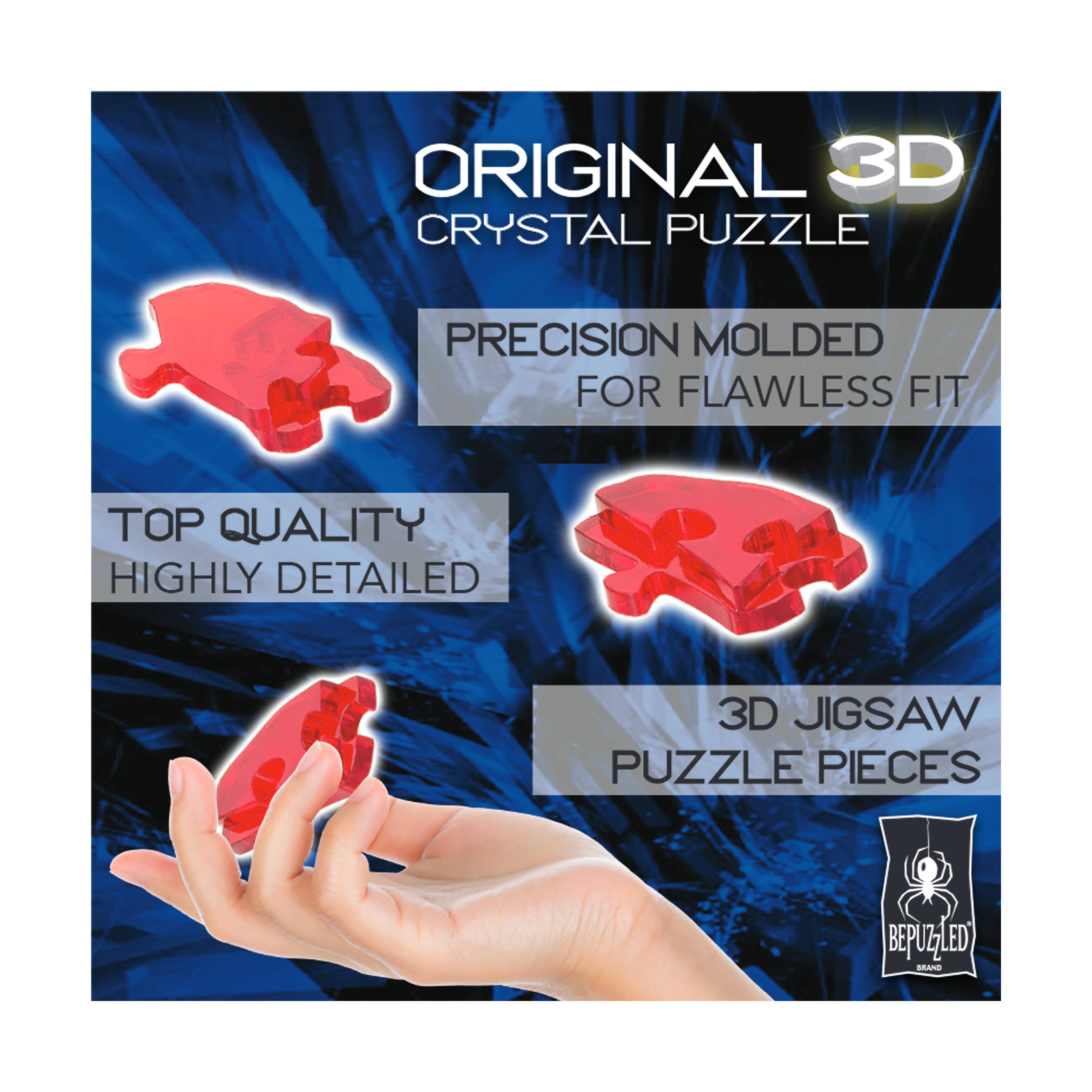 3D Crystal Puzzle - Disney Minnie &#x26; Mickey (Black/Purple): 68 Pcs